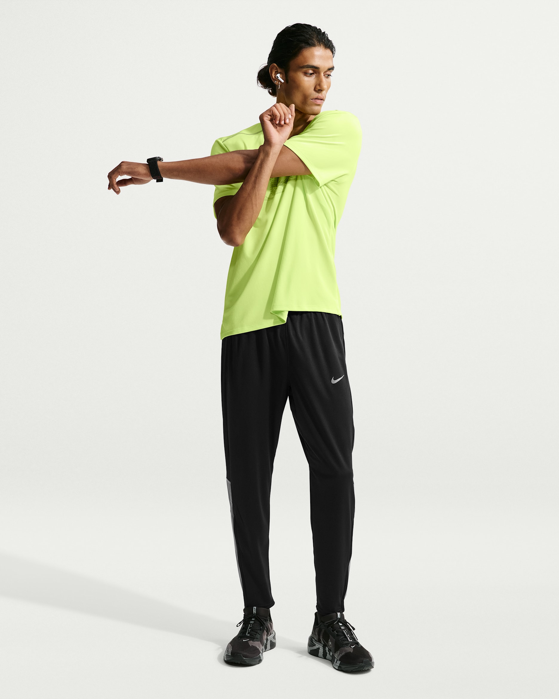 Calças de running em malha Nike Miler Winterized Dri-FIT para homem - Preto