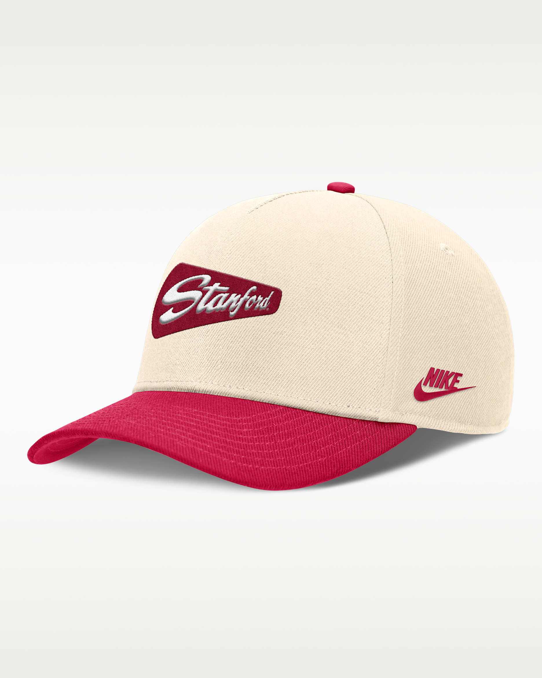 Stanford Primetime Rise Academic Men's Nike Dri-FIT College Adjustable Hat - Natural