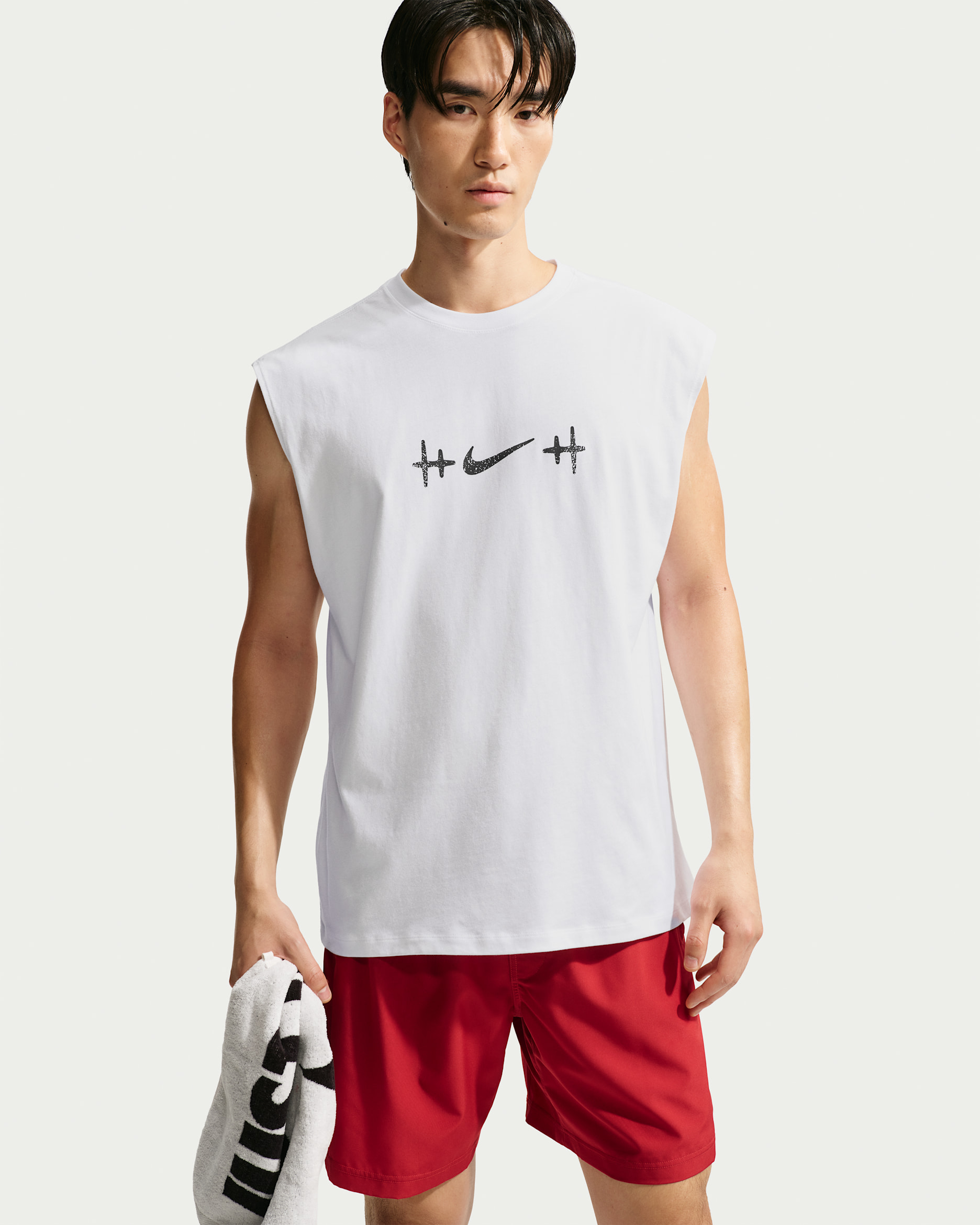 Nike N.A.C. Men's Sleeveless T-Shirt - White/Black