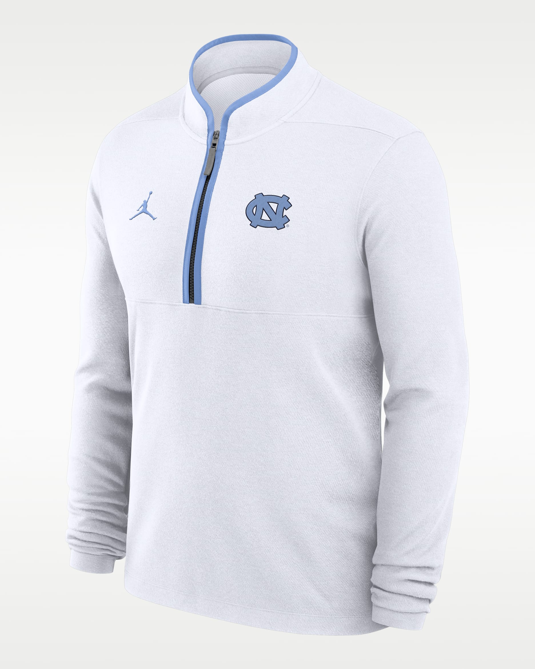 North Carolina Victory Men's Jordan Brand Dri-FIT College 1/2-Zip Long-Sleeve Top - White