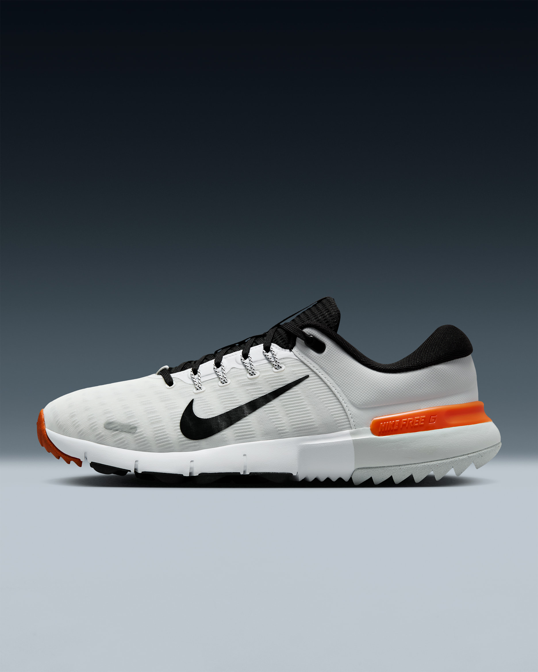 Nike Free Golf NN Golf Shoes - White/Safety Orange/Black