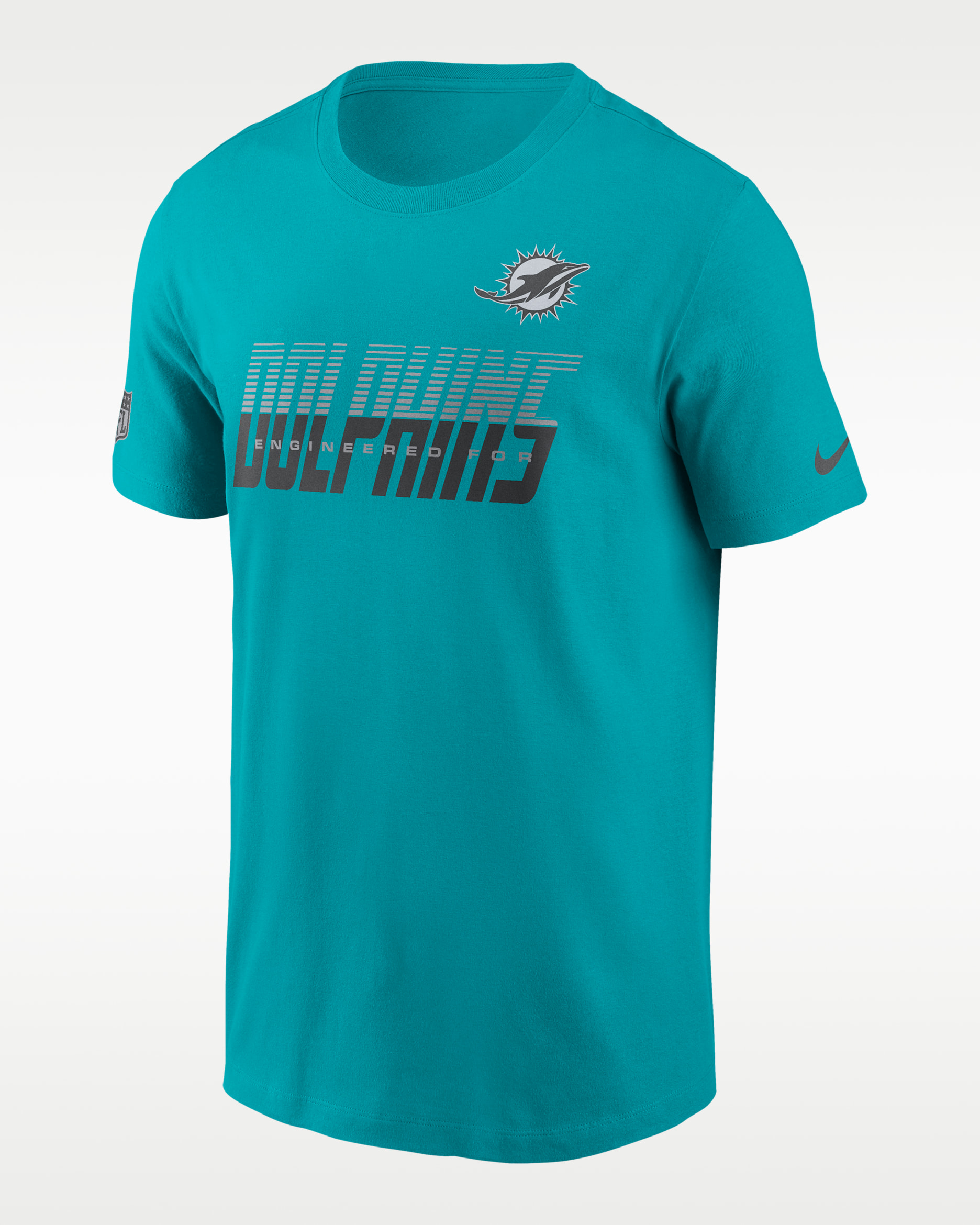 Miami Dolphins Sideline Team Issue Men's Nike Dri-FIT NFL T-Shirt - Aqua