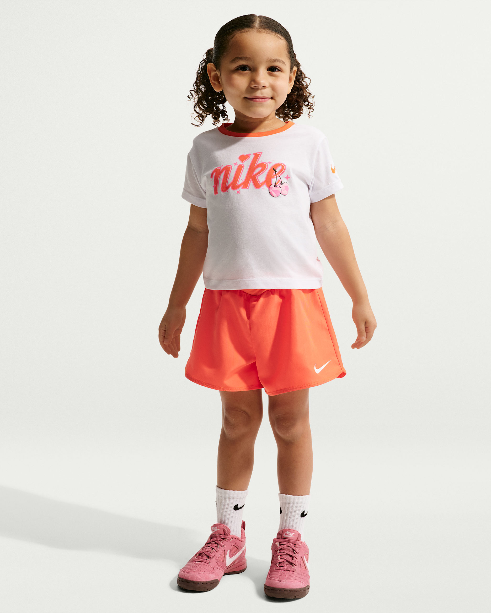 Nike Toddler Dri-FIT T-Shirt and Crossover Shorts Set - Turf Orange
