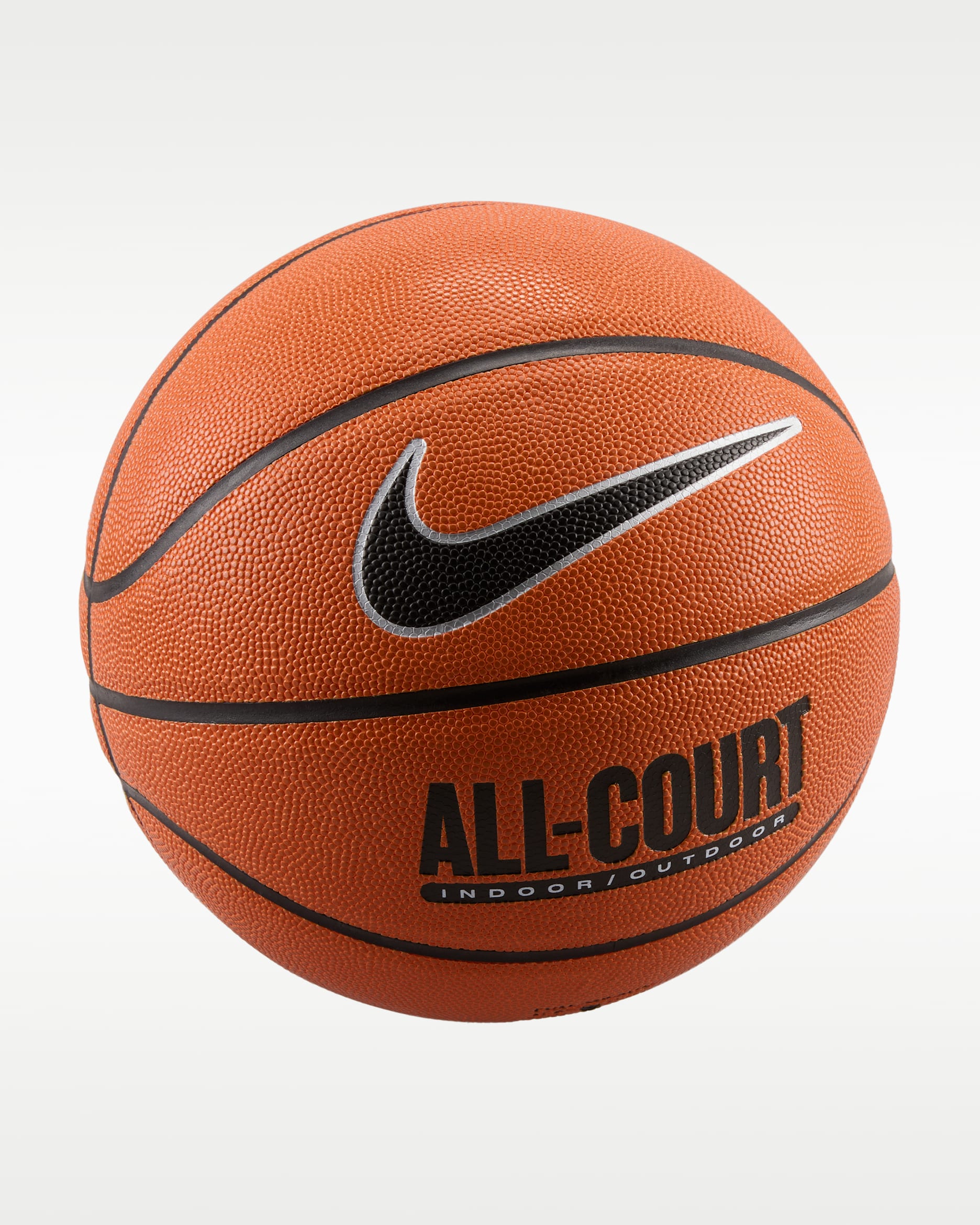 Balón de básquetbol (desinflado) Nike Everyday All-Court 8P - Naranja/Negro/Plata metalizado/Negro