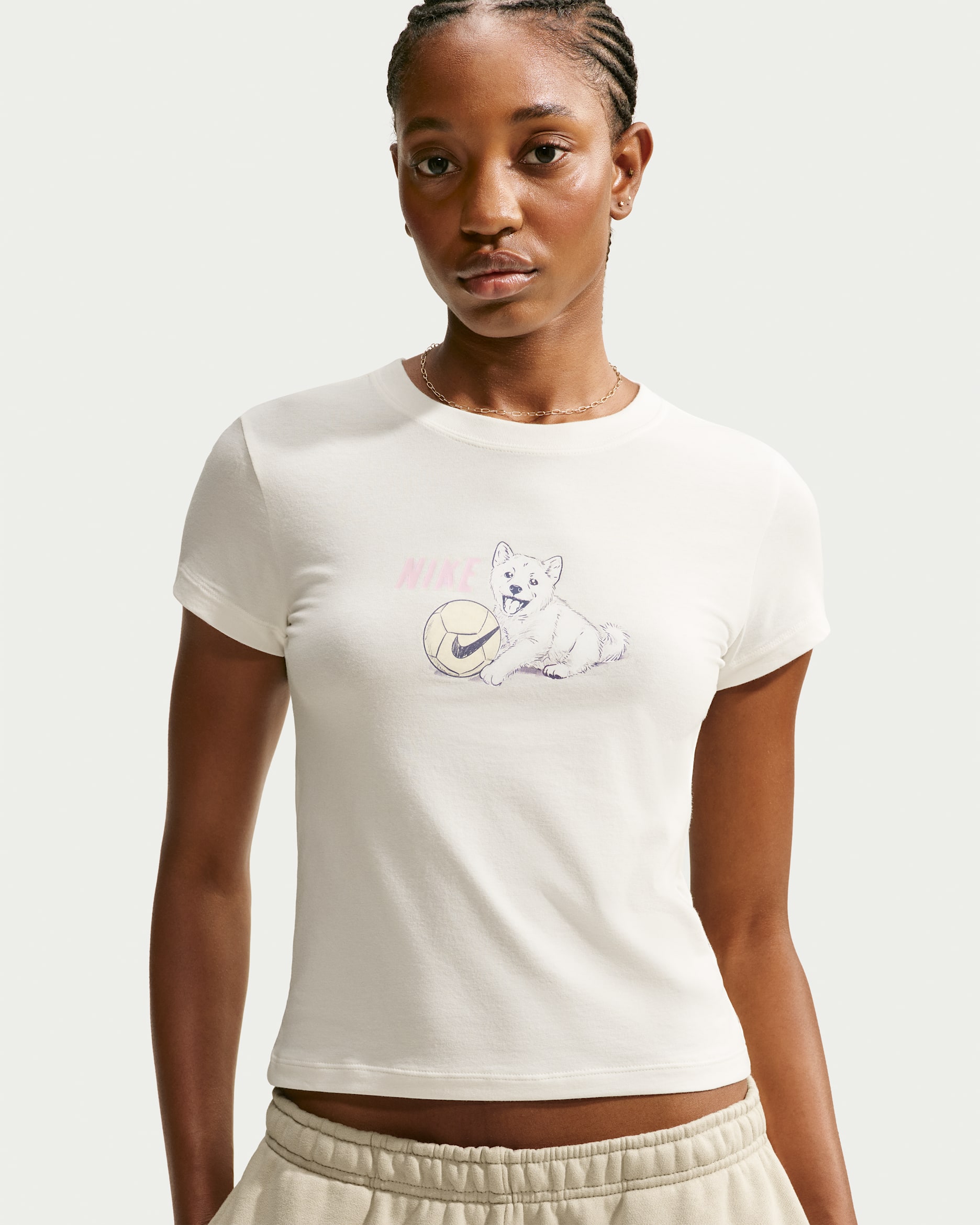 Playera para mujer Nike Sportswear Chill Knit - Vela