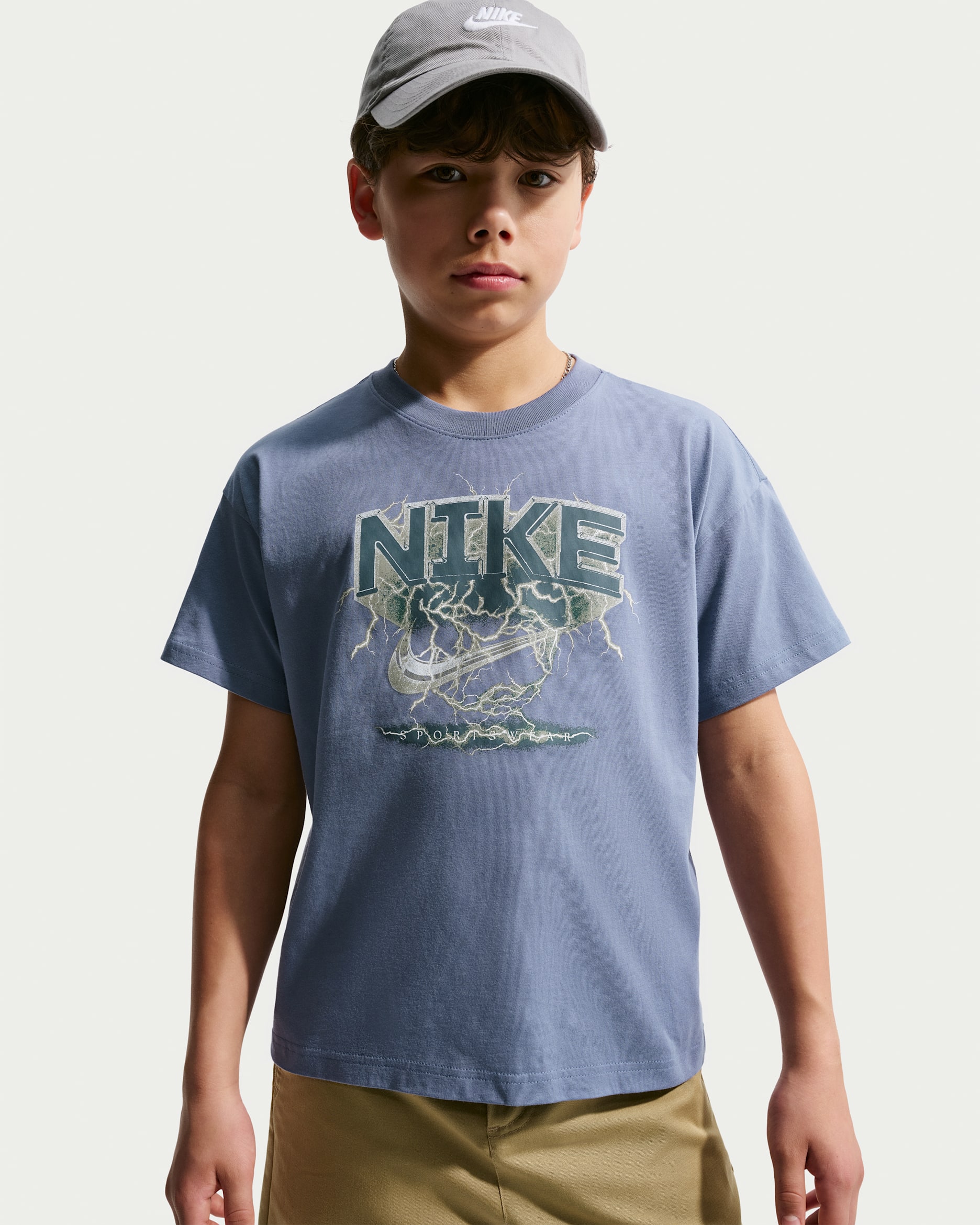 Nike Sportswear Big Kids' T-Shirt - World Indigo