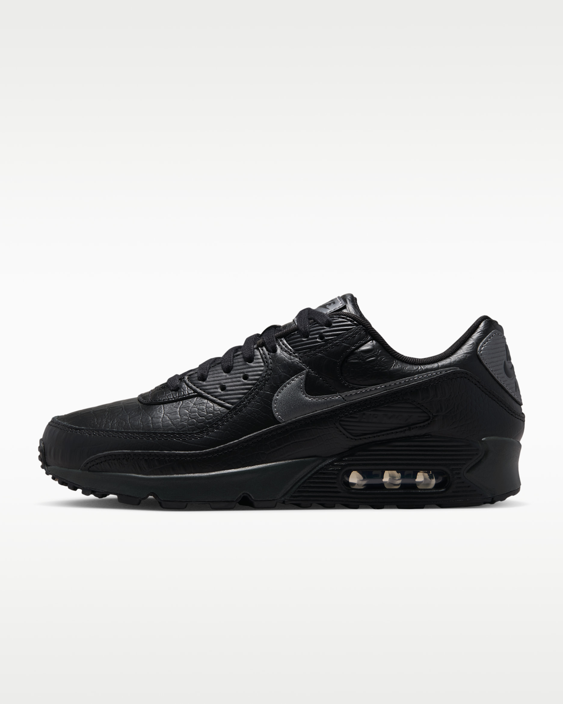 Nike Air Max 90 Premium Men's Shoes - Black/Anthracite/Metallic Dark Grey