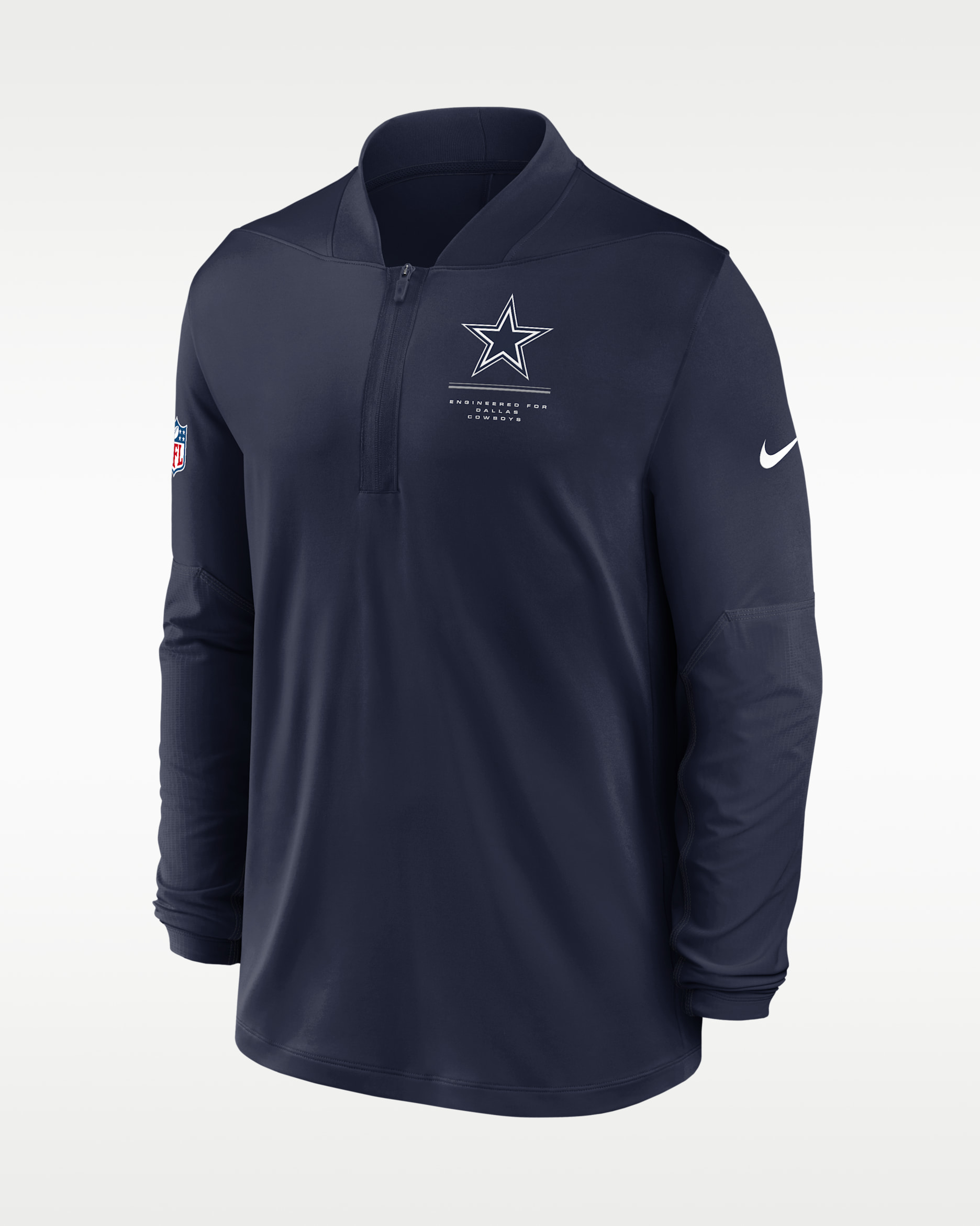 Dallas Cowboys Sideline Men's Nike Dri-FIT NFL 1/2-Zip Top - Navy