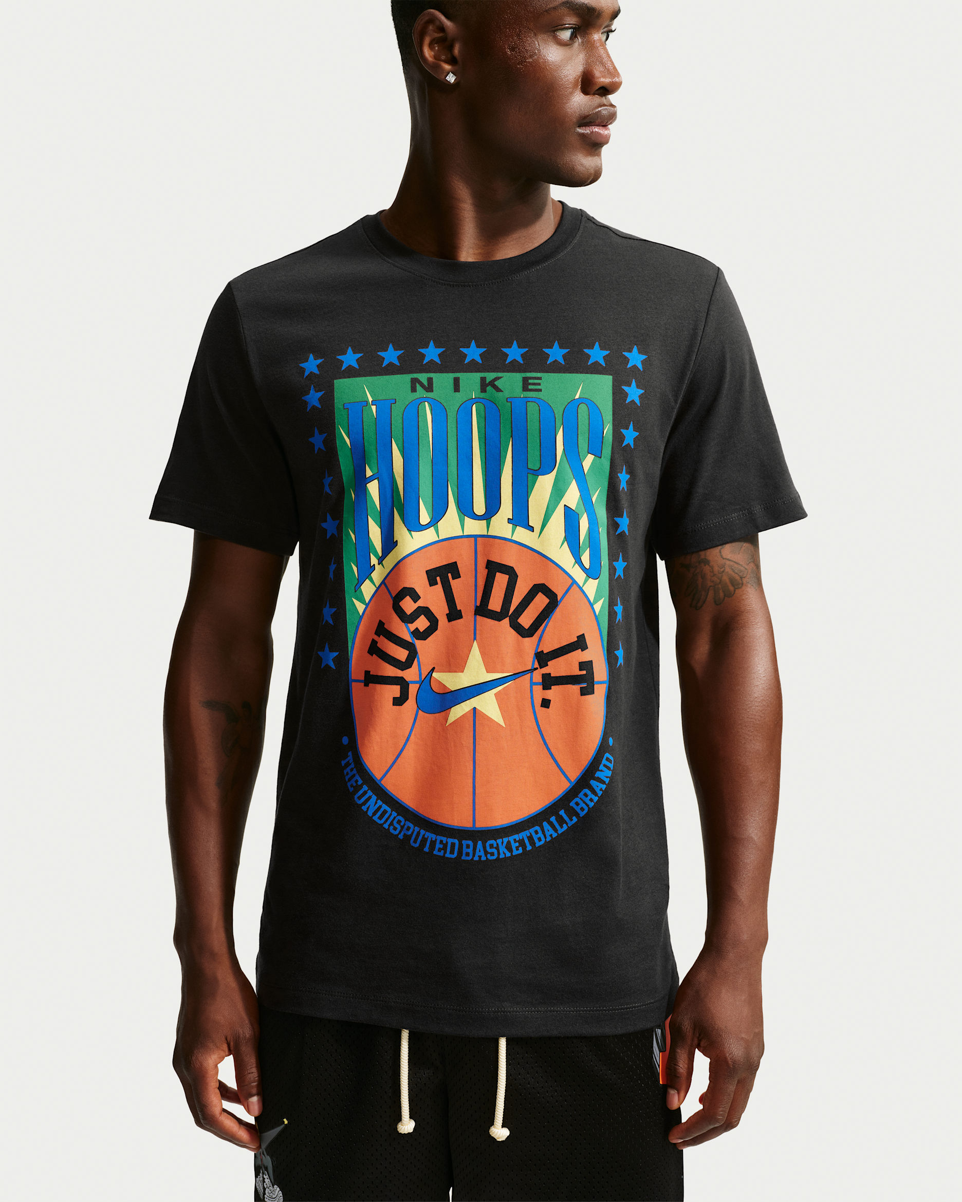 Nike Men's Basketball T-Shirt - Off-Noir