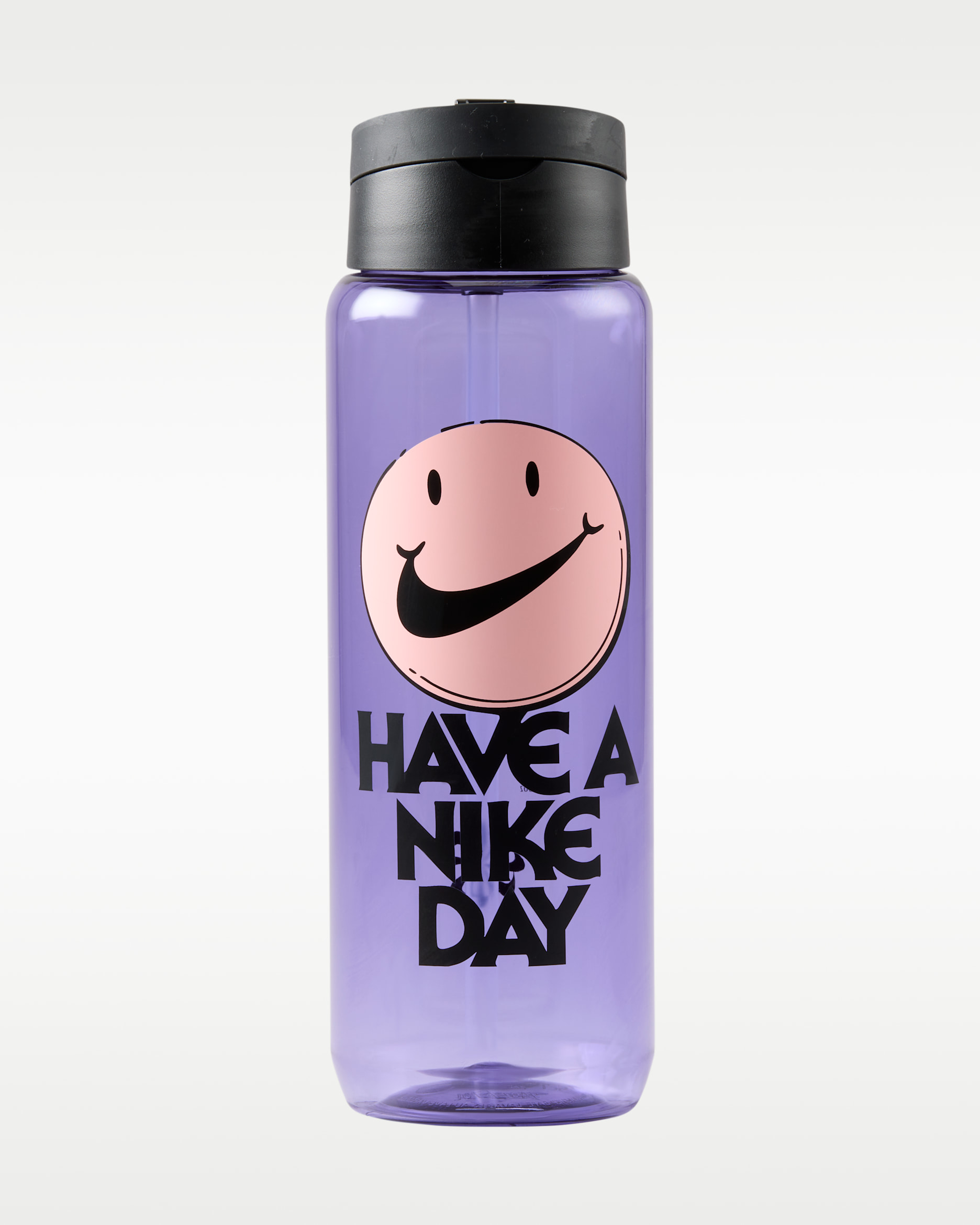 Bidon z tritanu ze słomką Nike Recharge (0,7 l) - Space Purple/Czerń/Bleached Coral