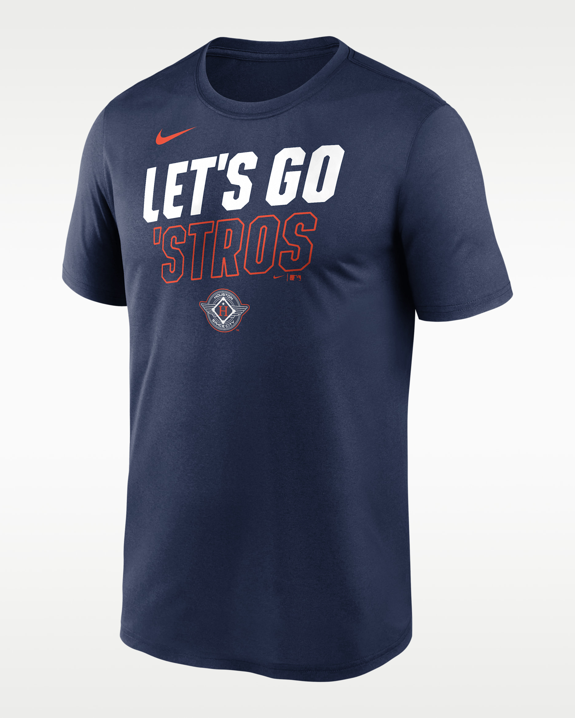 Playera Nike Dri-FIT de la MLB para hombre Houston Astros Knockout Team Legend - Azul marino