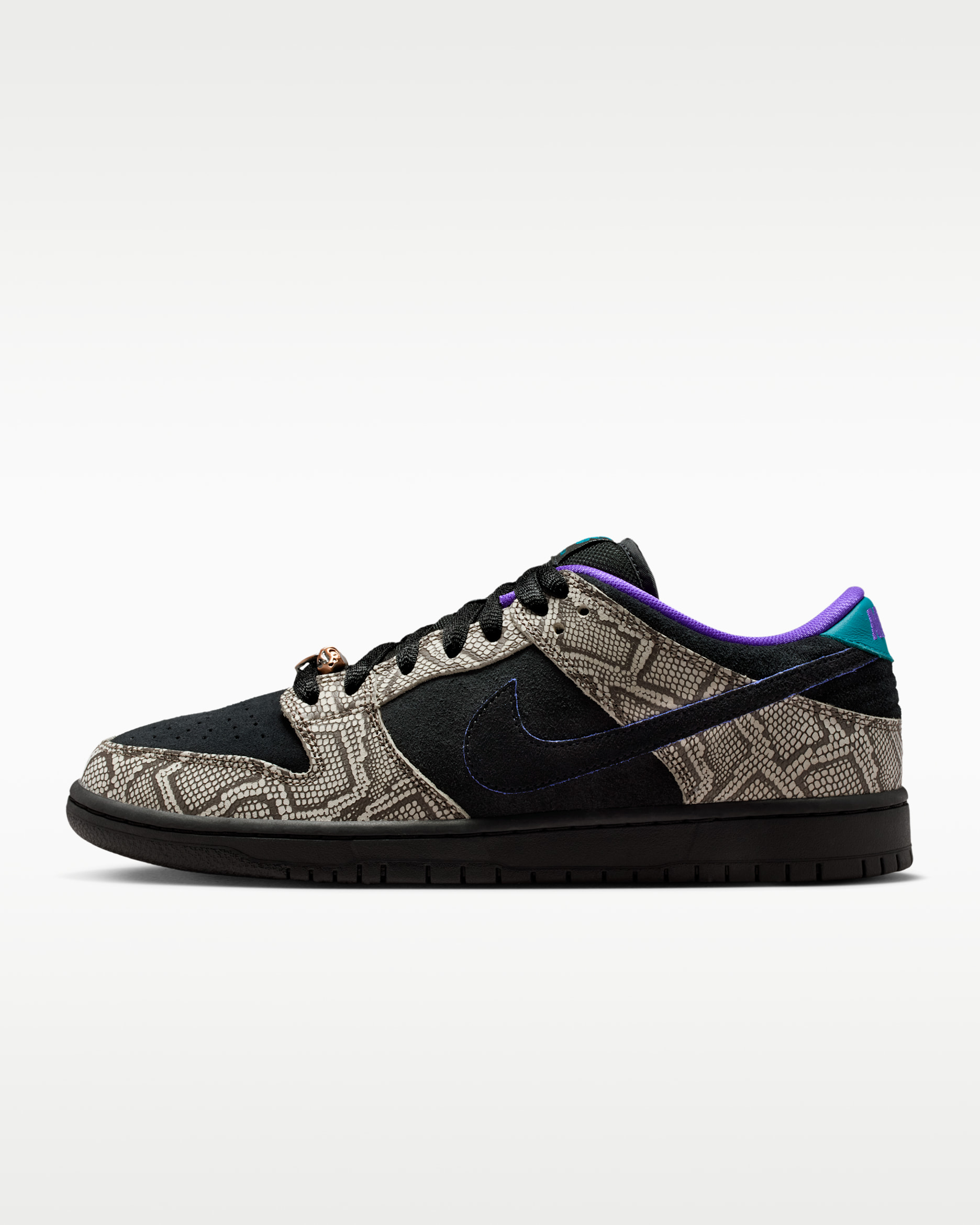 Nike SB Dunk Low x Dashawn Jordan Skate Shoes - String/Bright Spruce/Fierce Purple/Black
