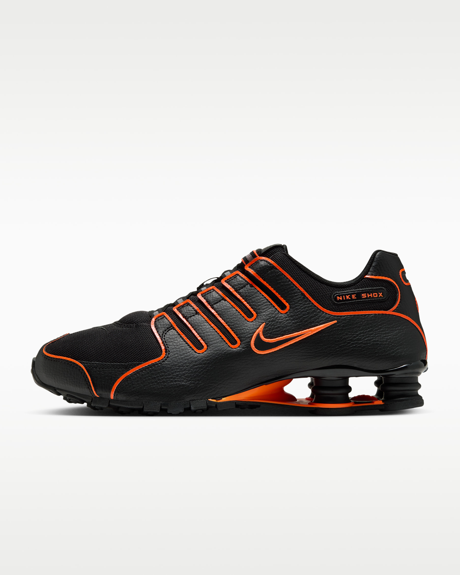 Nike Shox NZ Men's Shoes - Black/Black/Total Orange