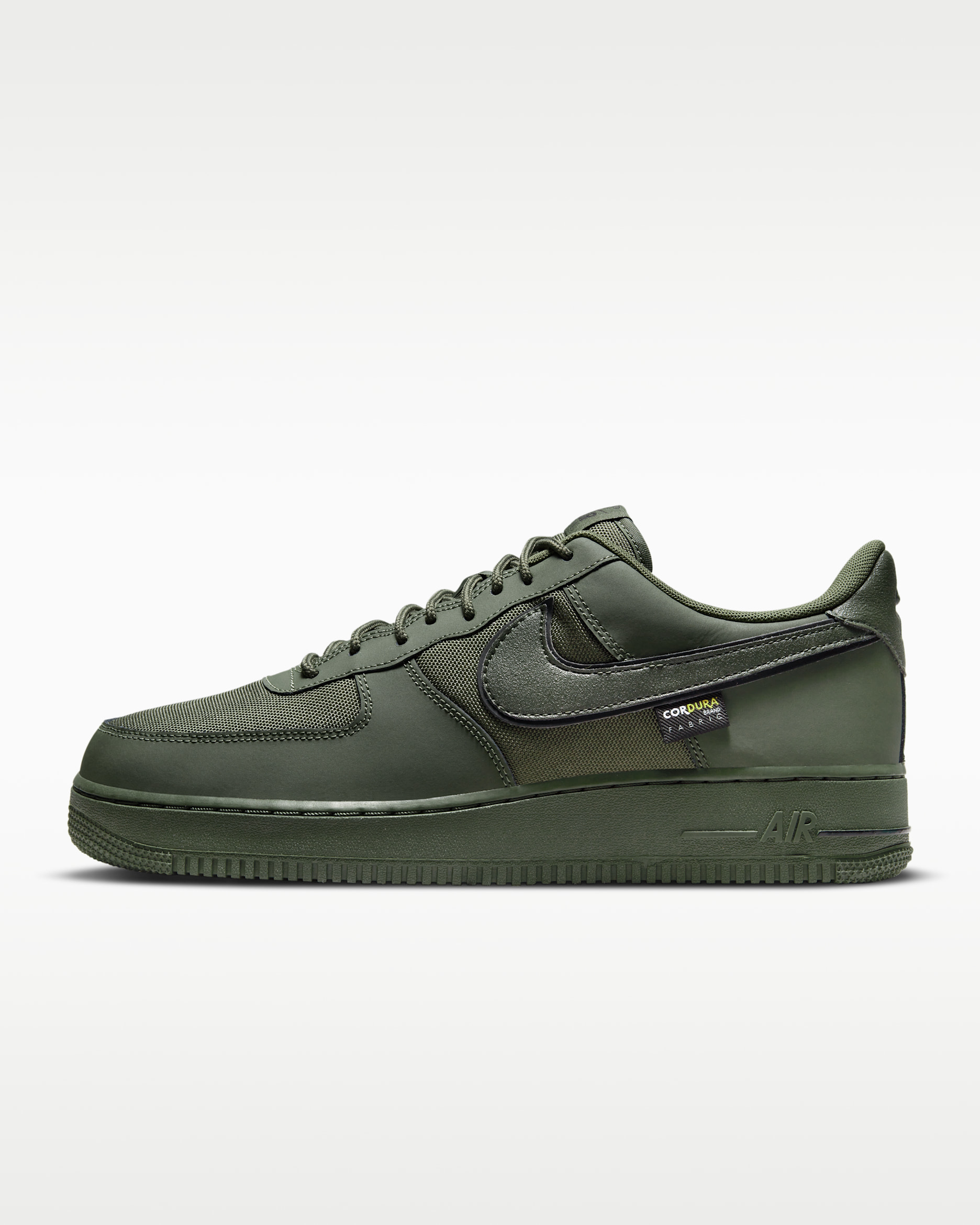 รองเท้าผู้ชาย Nike Air Force 1 Low '07 - Cargo Khaki/ดำ/University Gold/Cargo Khaki