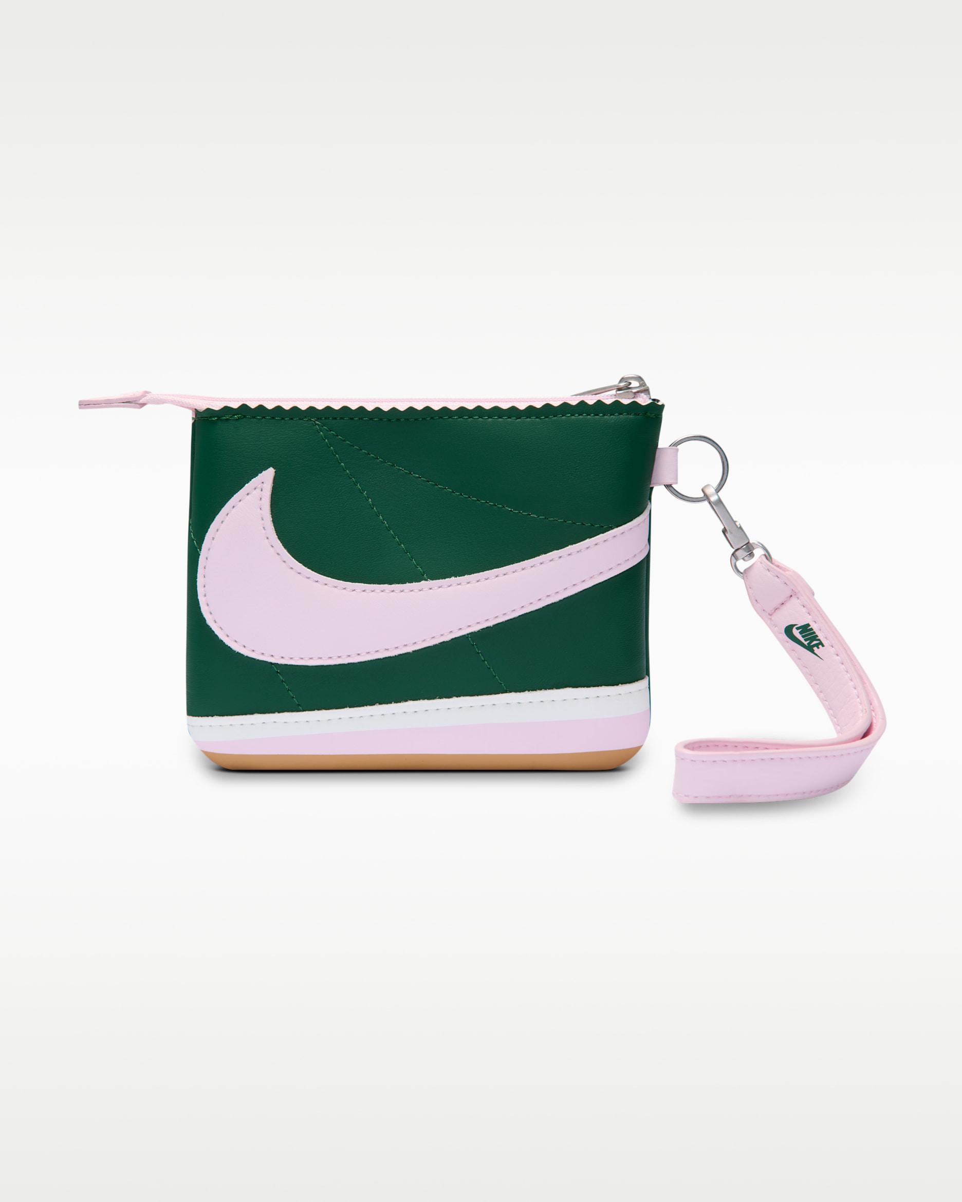 Muñequera Nike Icon Cortez - Verde desfiladero/Vela/Espuma rosa