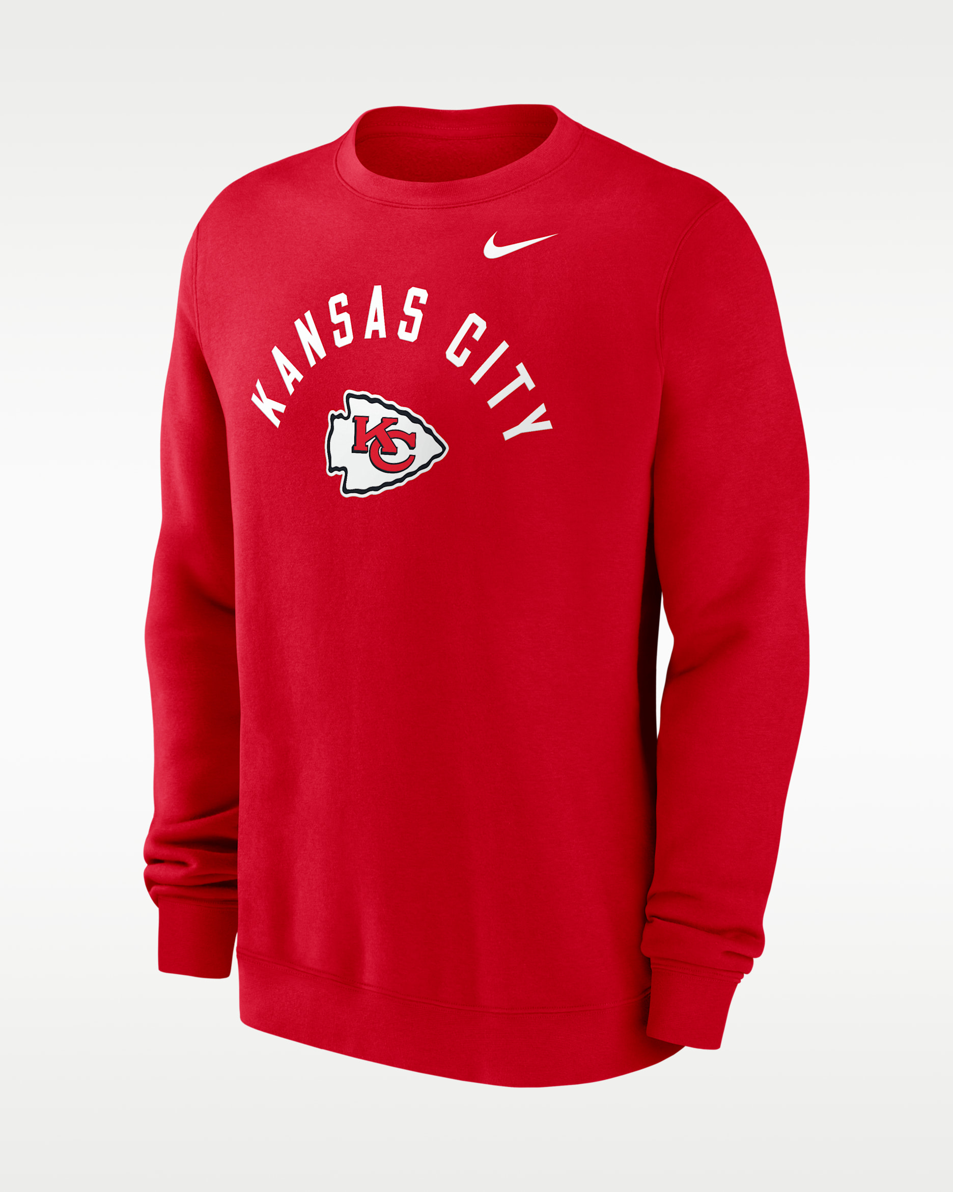 Kansas City Chiefs Club Men's Nike NFL Pullover Crew - Red