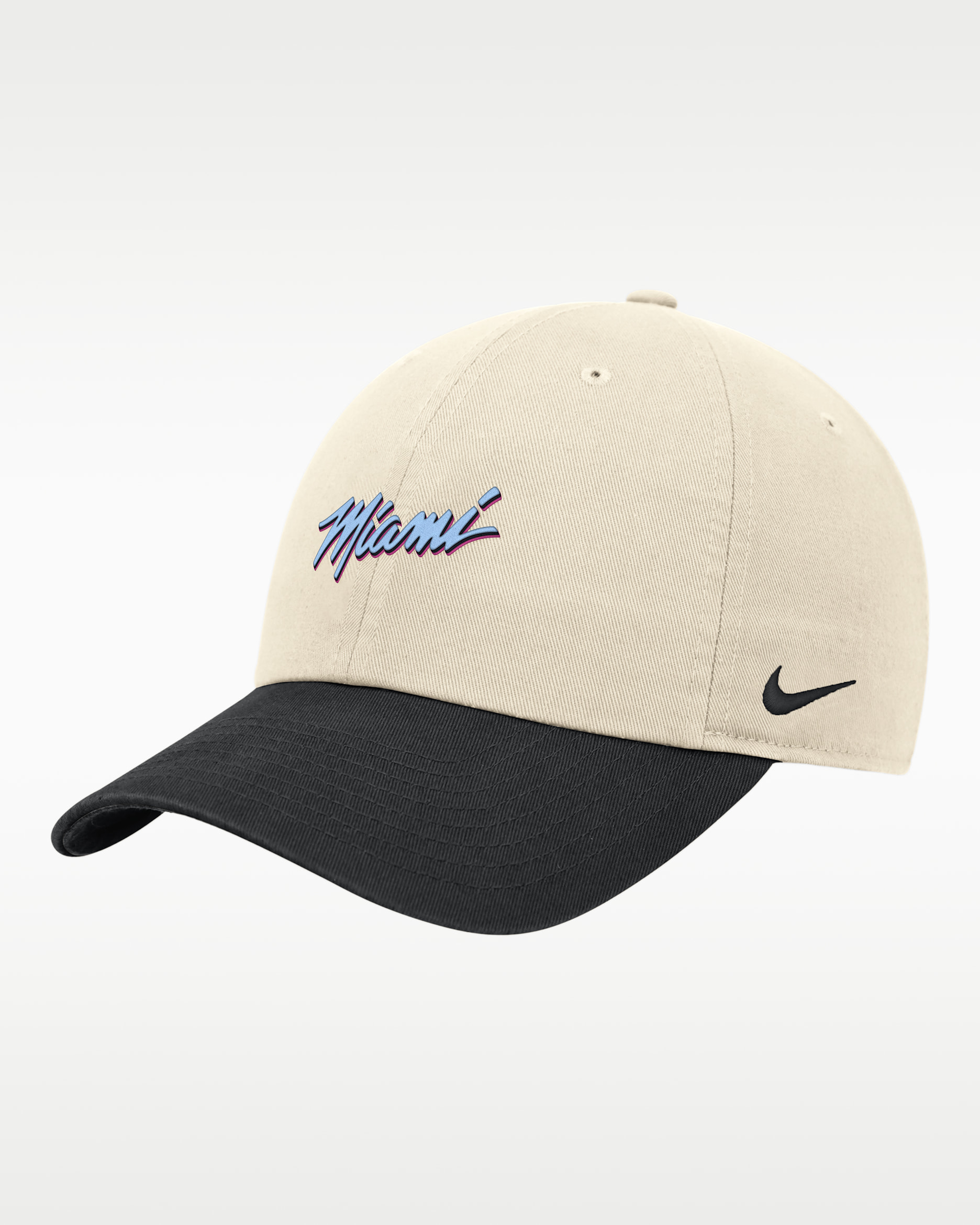 Miami Heat Club City Edition Nike NBA Cap - Natural