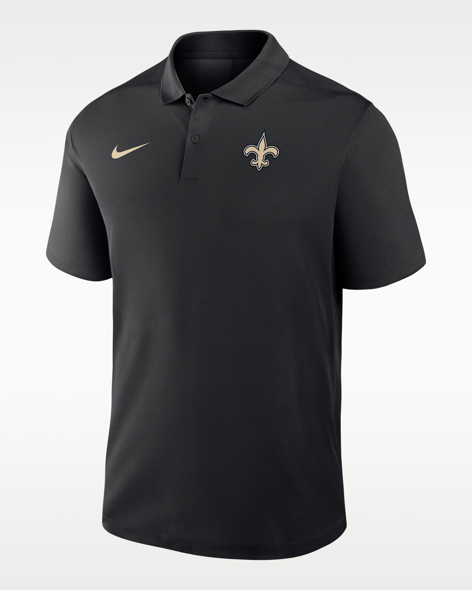 Polo Nike Dri-FIT de la NFL para hombre New Orleans Saints Logo Victory - Negro