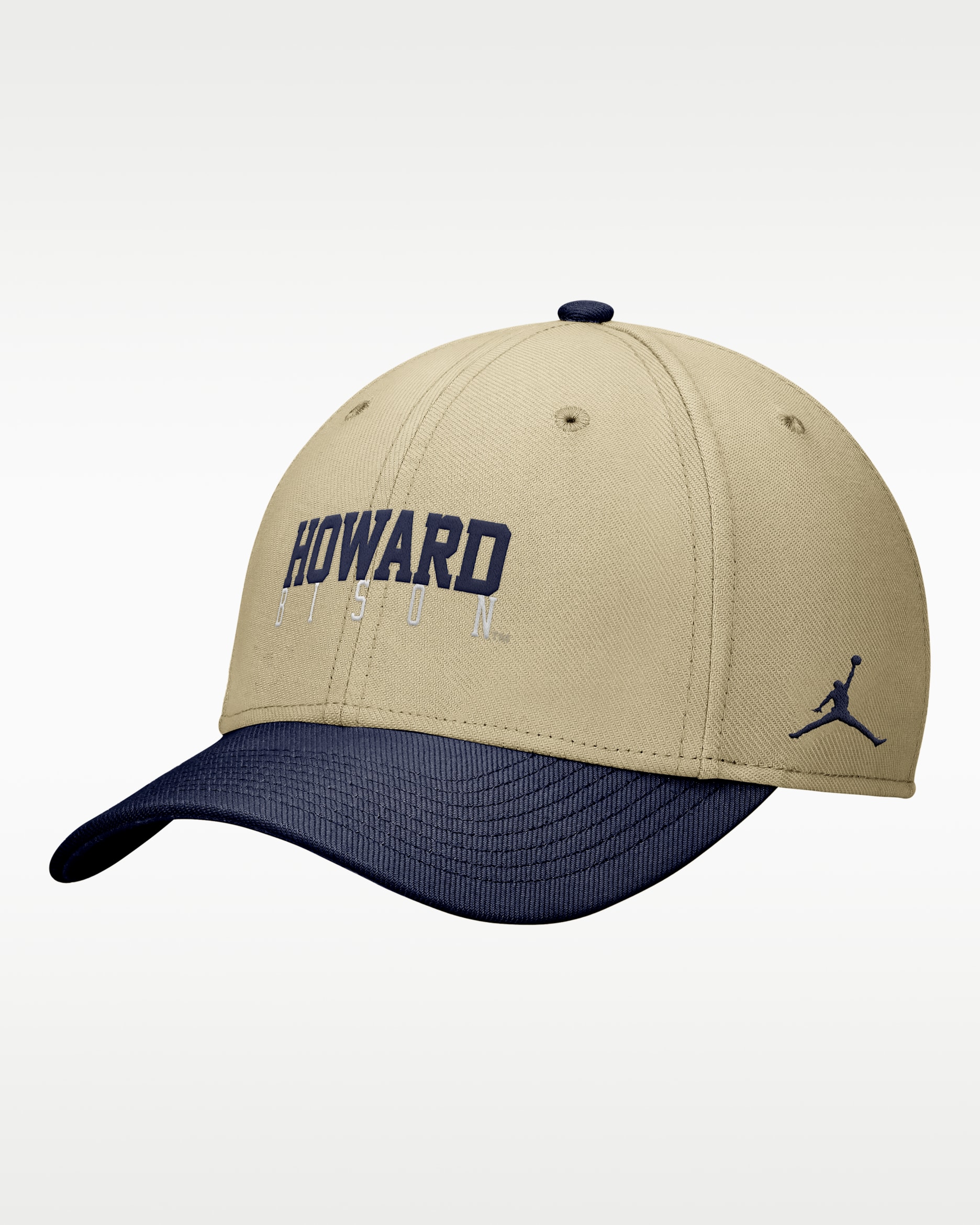Howard University SwooshFlex Nike Dri-FIT College Cap - Parachute Beige