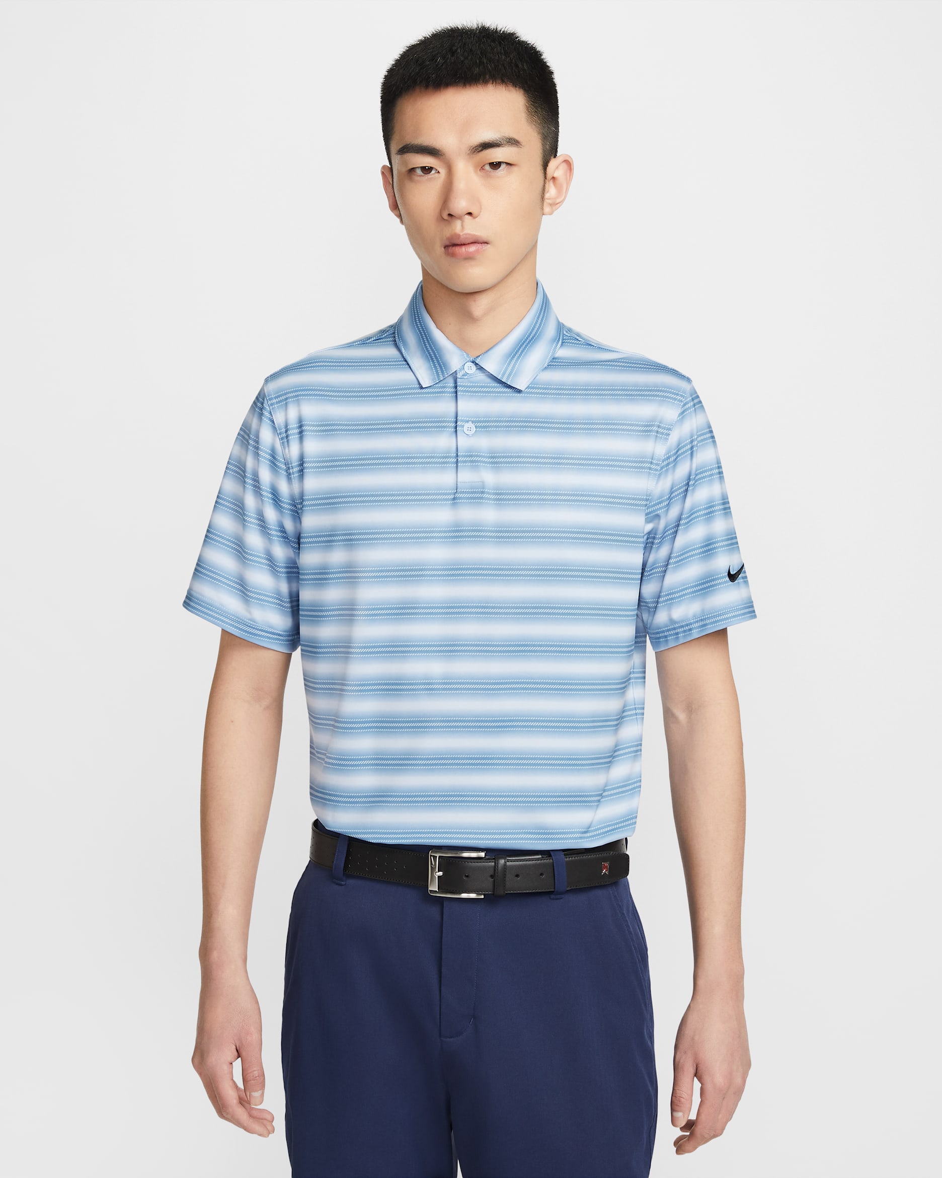 เสื้อโปโลผู้ชาย Dri-FIT Nike Velocity - Work Blue/Hydrogen Blue/ดำ