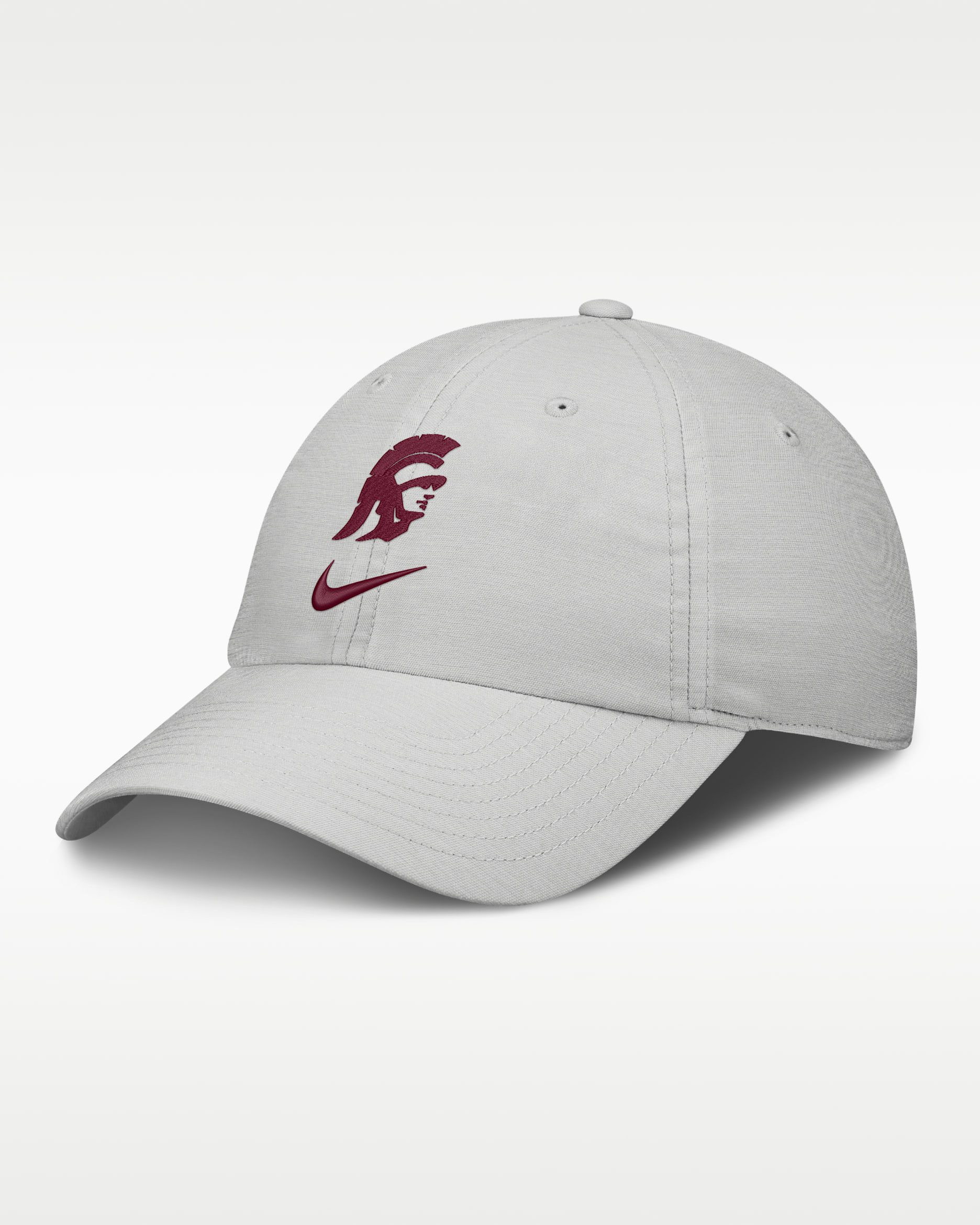 USC Sideline Club Practice Men's Nike College Adjustable Hat - Photon Dust