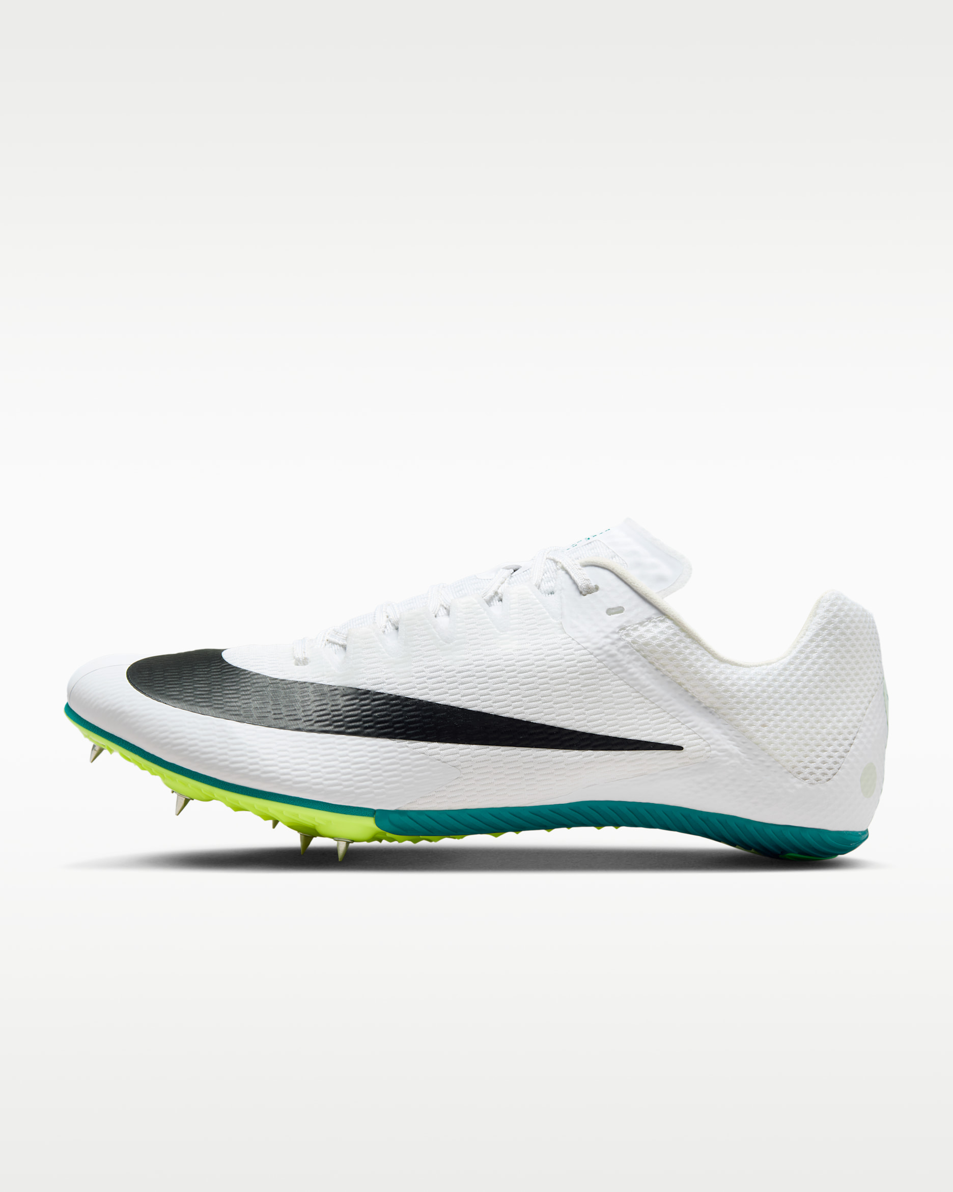 Nike Zoom Rival Sprint Athletics Sprinting Spikes - White/Bright Spruce/Vapour Green/Black