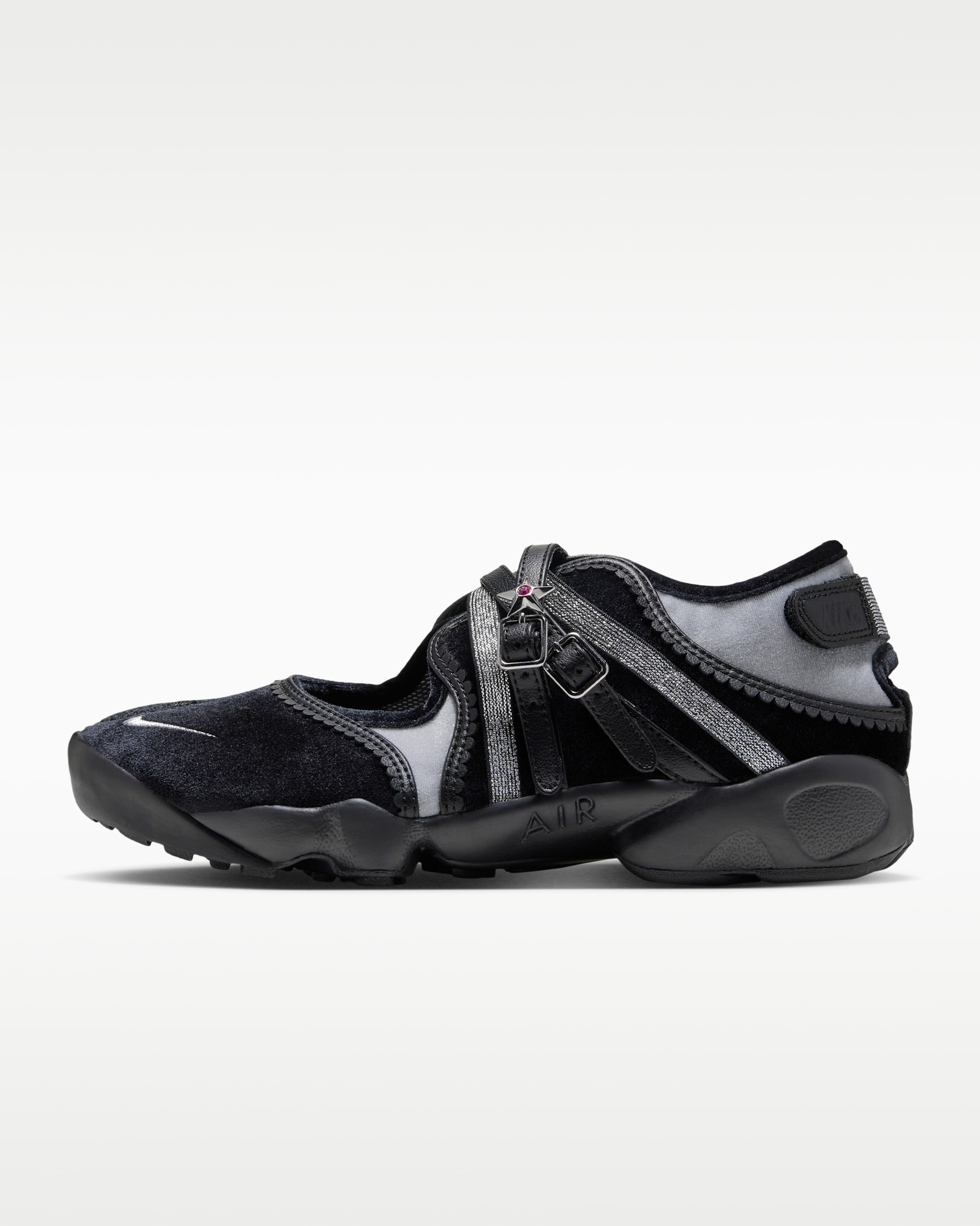 Nike Air Rift BR Women's Shoes - Anthracite/Black/Metallic Silver/Anthracite