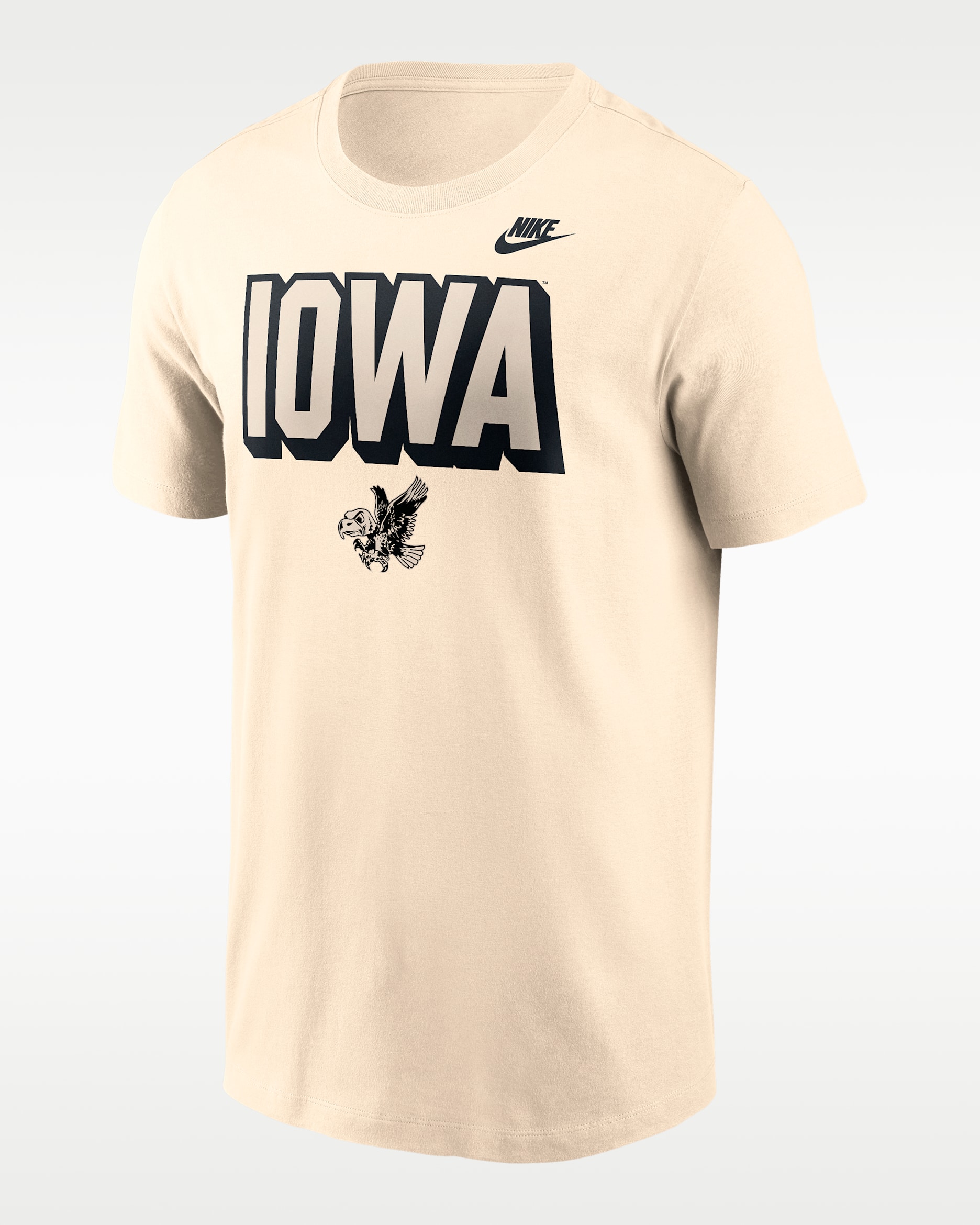 Iowa Team Bold Men's Nike College T-Shirt - Natural