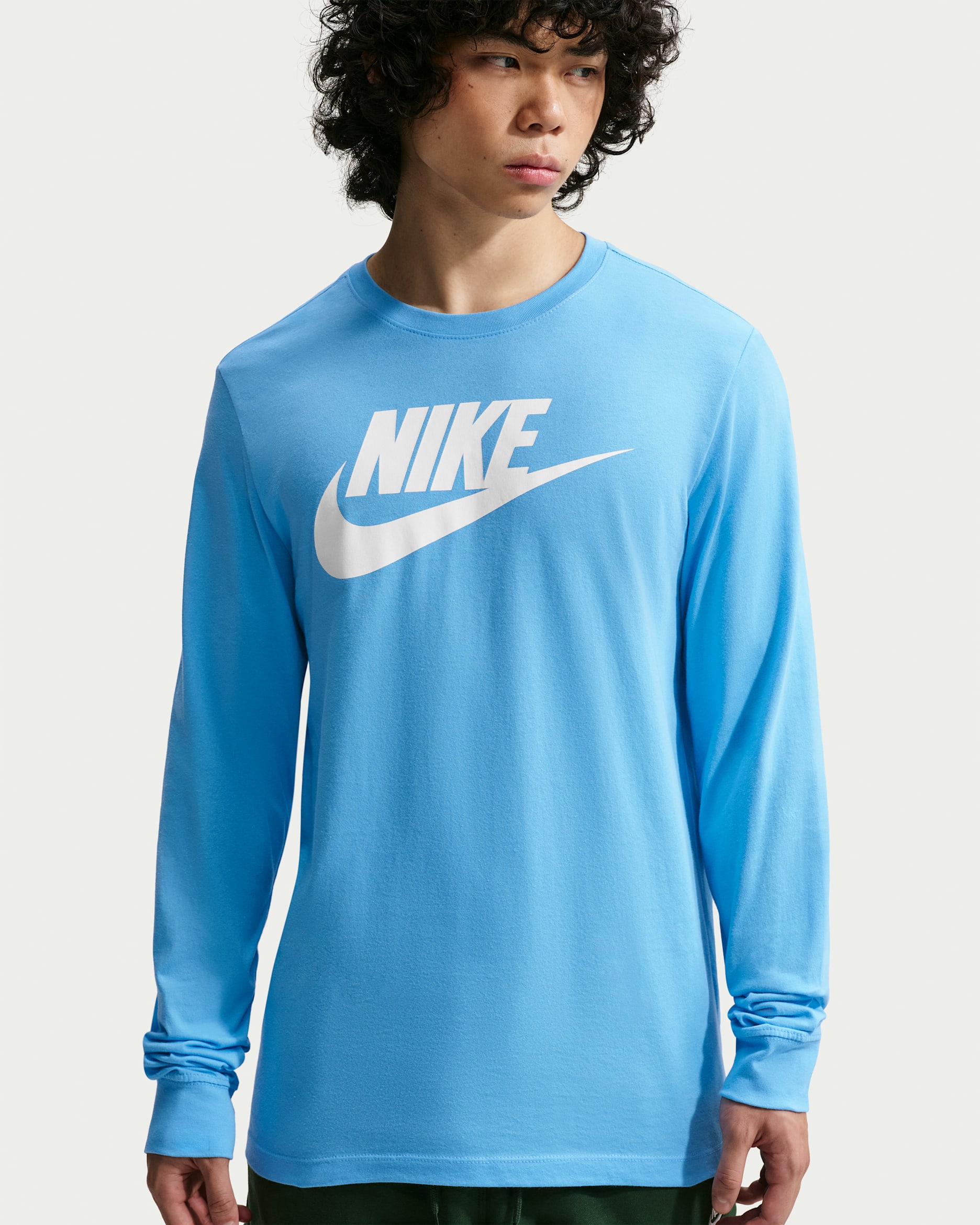 Nike Sportswear Men's Long-Sleeve T-Shirt - Football Blue
