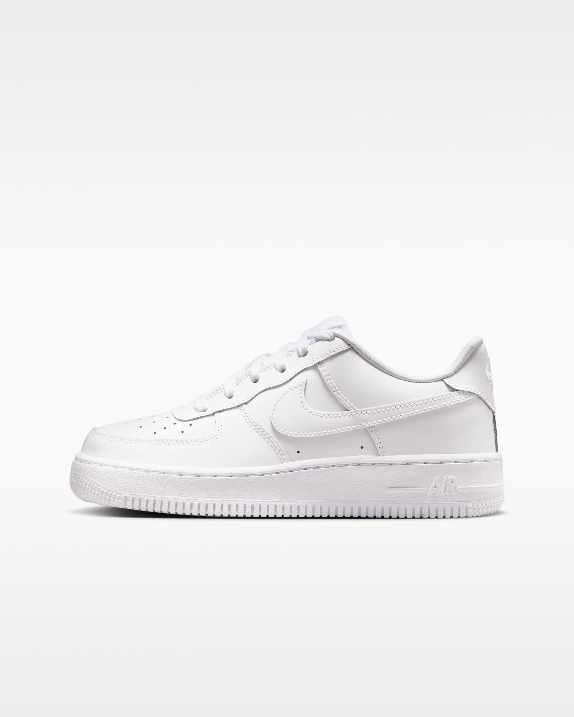 Nike Air Force 1 Big Kids' Shoes - White/White