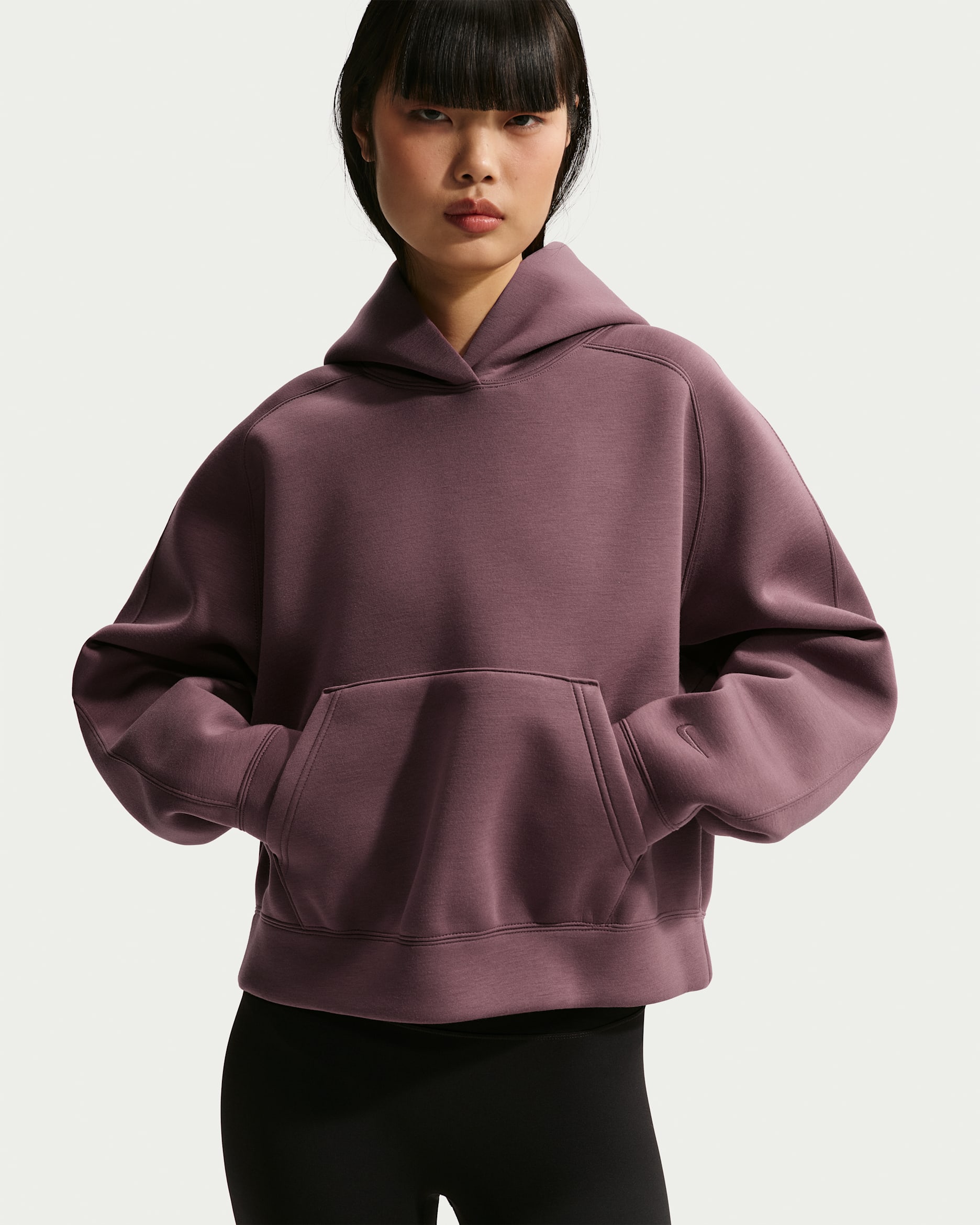 Nike Article Fleece Women's Oversized Hoodie - Tattoo/Tattoo