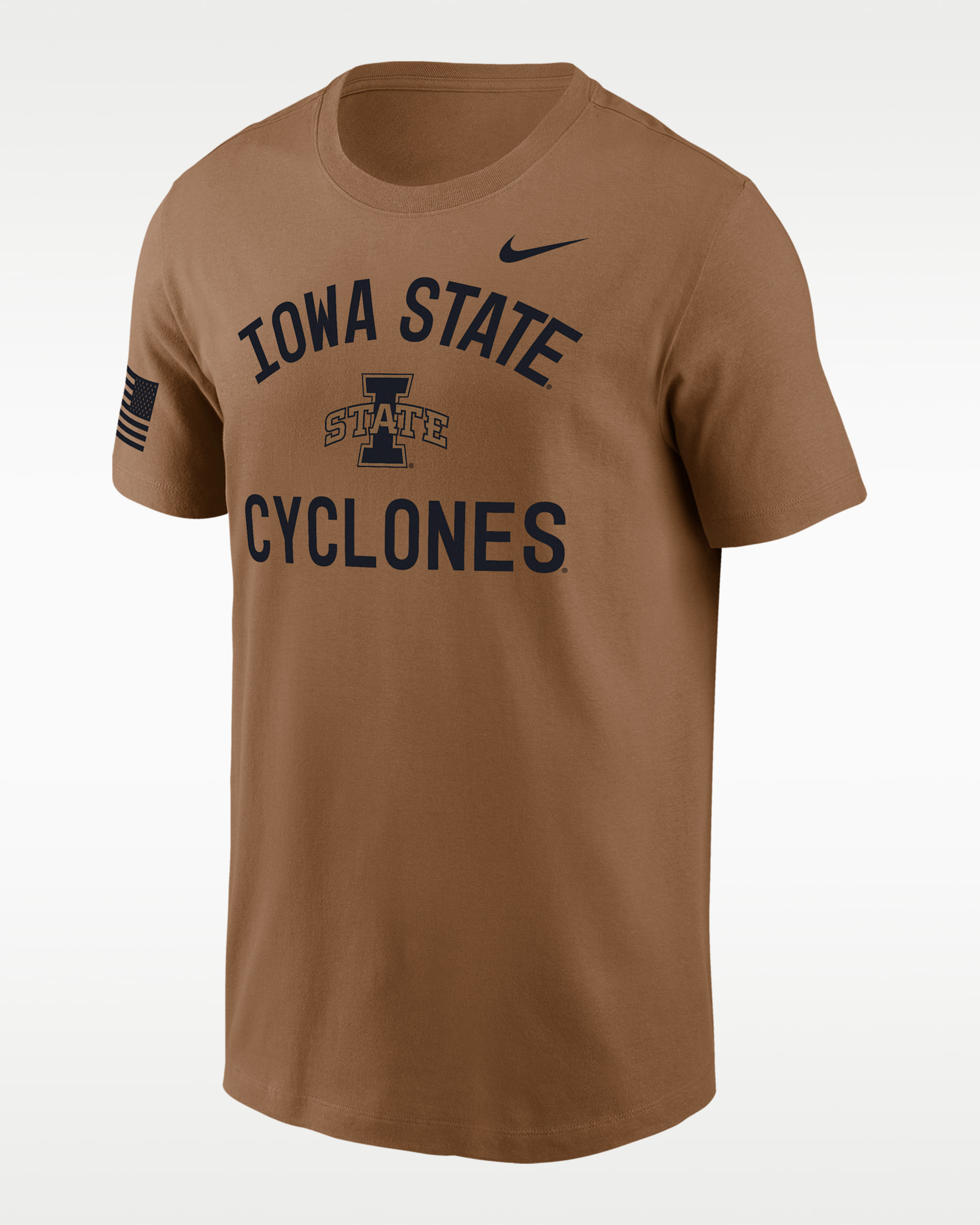 Iowa State Cyclones Men's Nike Dri-FIT College T-Shirt - Brown