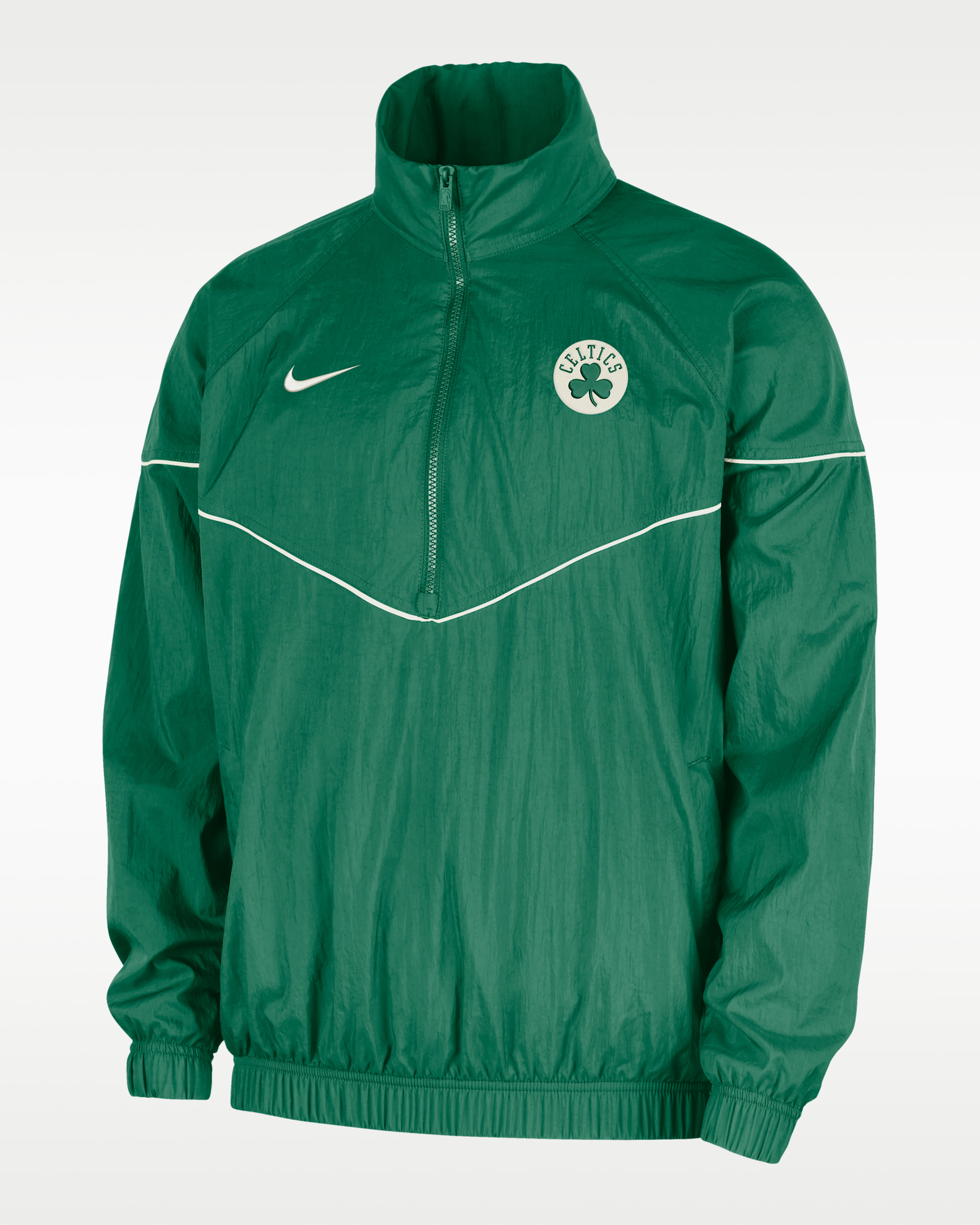 Boston Celtics Courtside Windrunner Men's Nike NBA Anorak Jacket - Clover/Sail