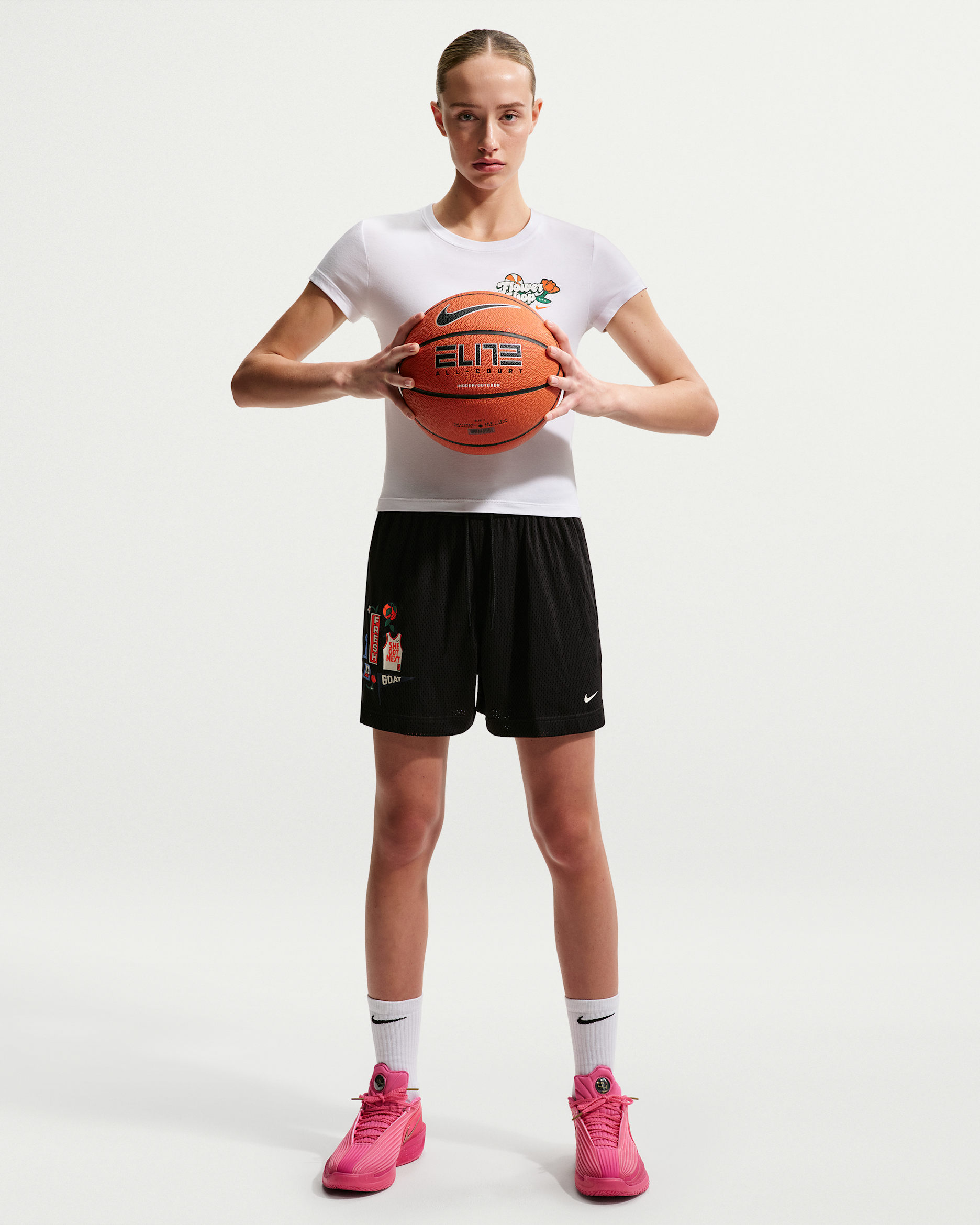 Nike Essential Women's Dri-FIT 4" Basketball Shorts - Black/Pale Ivory