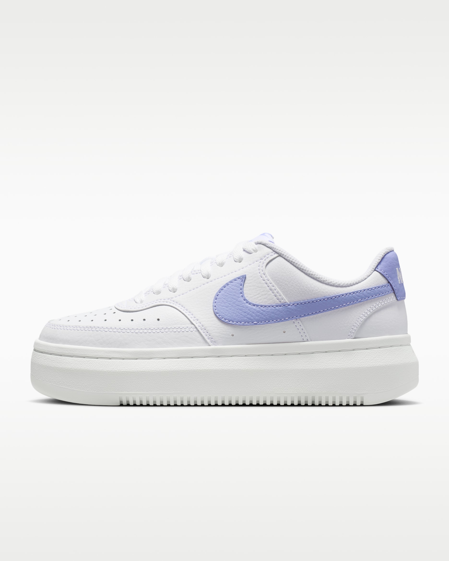 Tenis para mujer Nike Court Vision Alta - Blanco/Blanco cumbre/Cardo claro