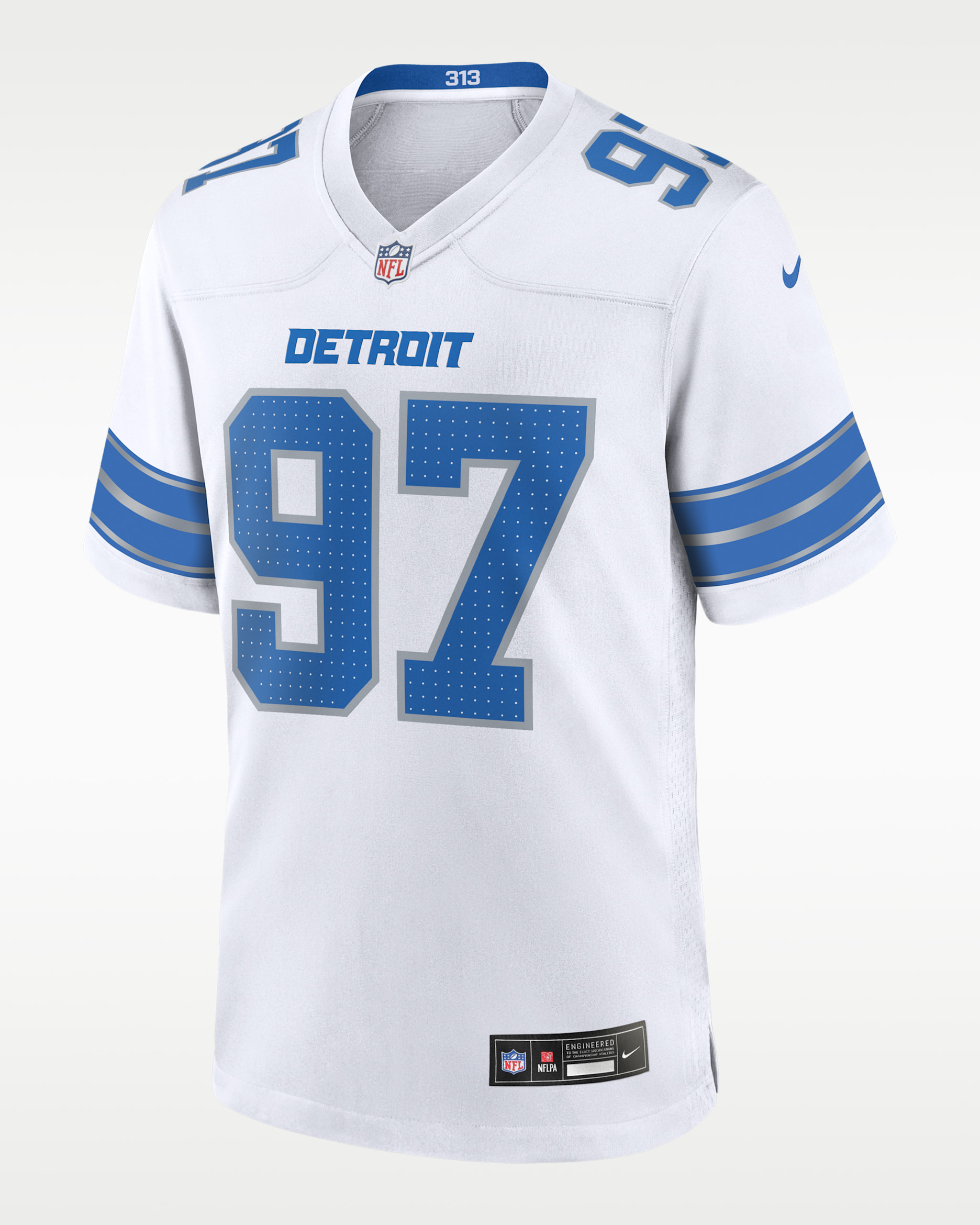 Aidan Hutchinson Detroit Lions Men's Nike NFL Game Football Jersey - White
