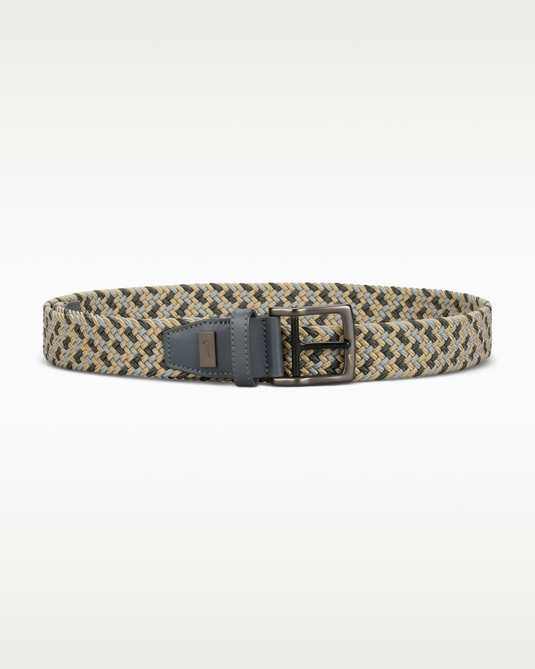 Nike Men's Stretch Woven Golf Belt - Multi-Color/Grey/Silver/Silver