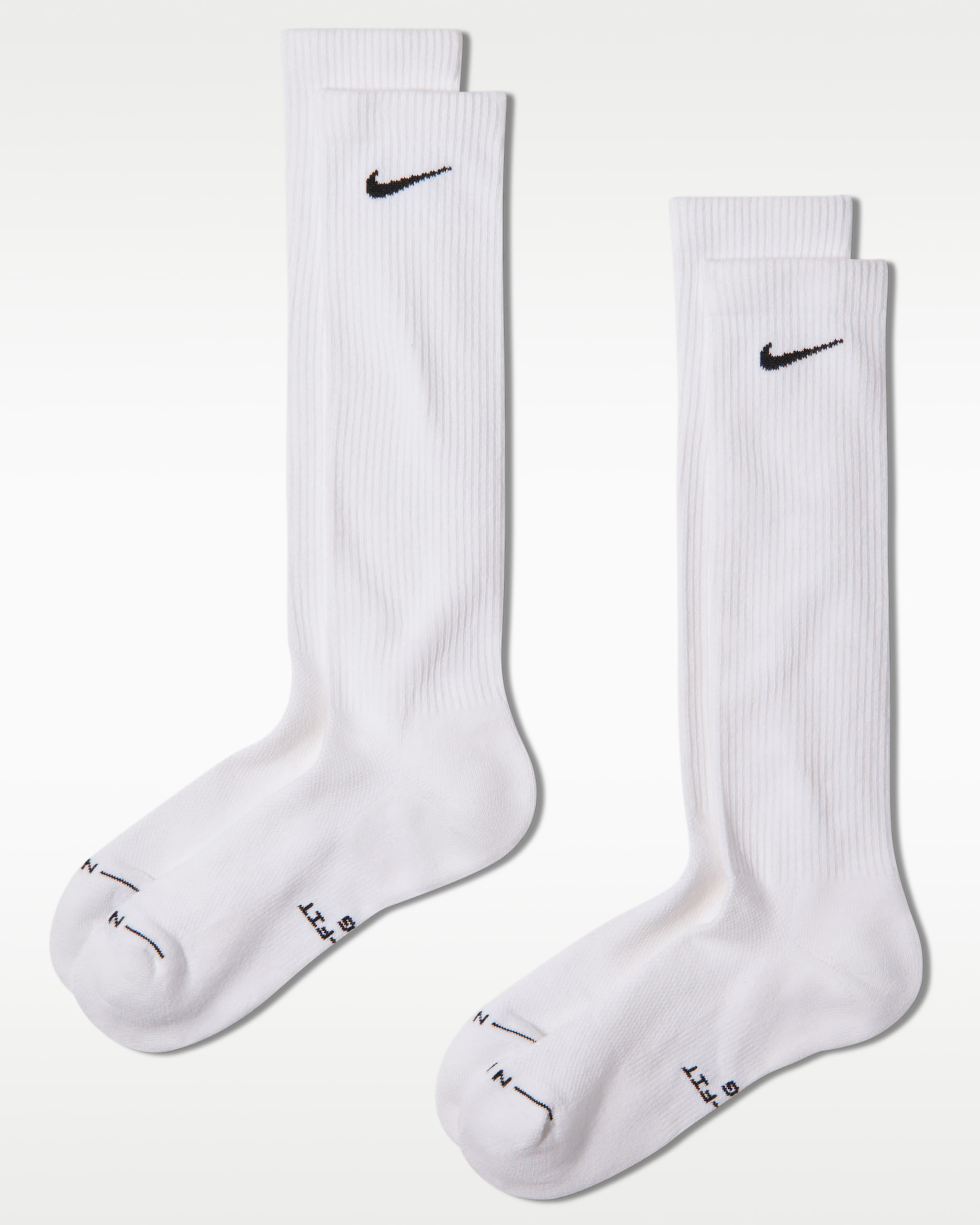 Nike Everyday Elevated Over-the-Calf Socks (2 Pairs) - White/Black