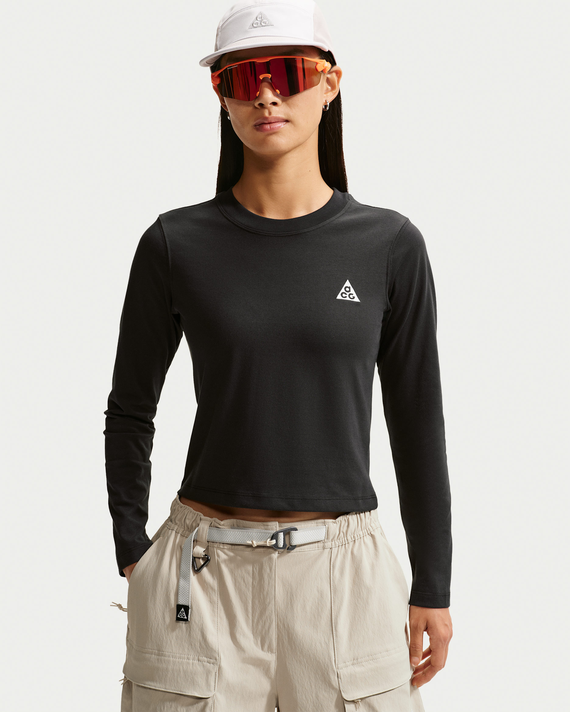 ACG Parte de arriba de manga larga Dri-FIT - Mujer - Negro/Summit White