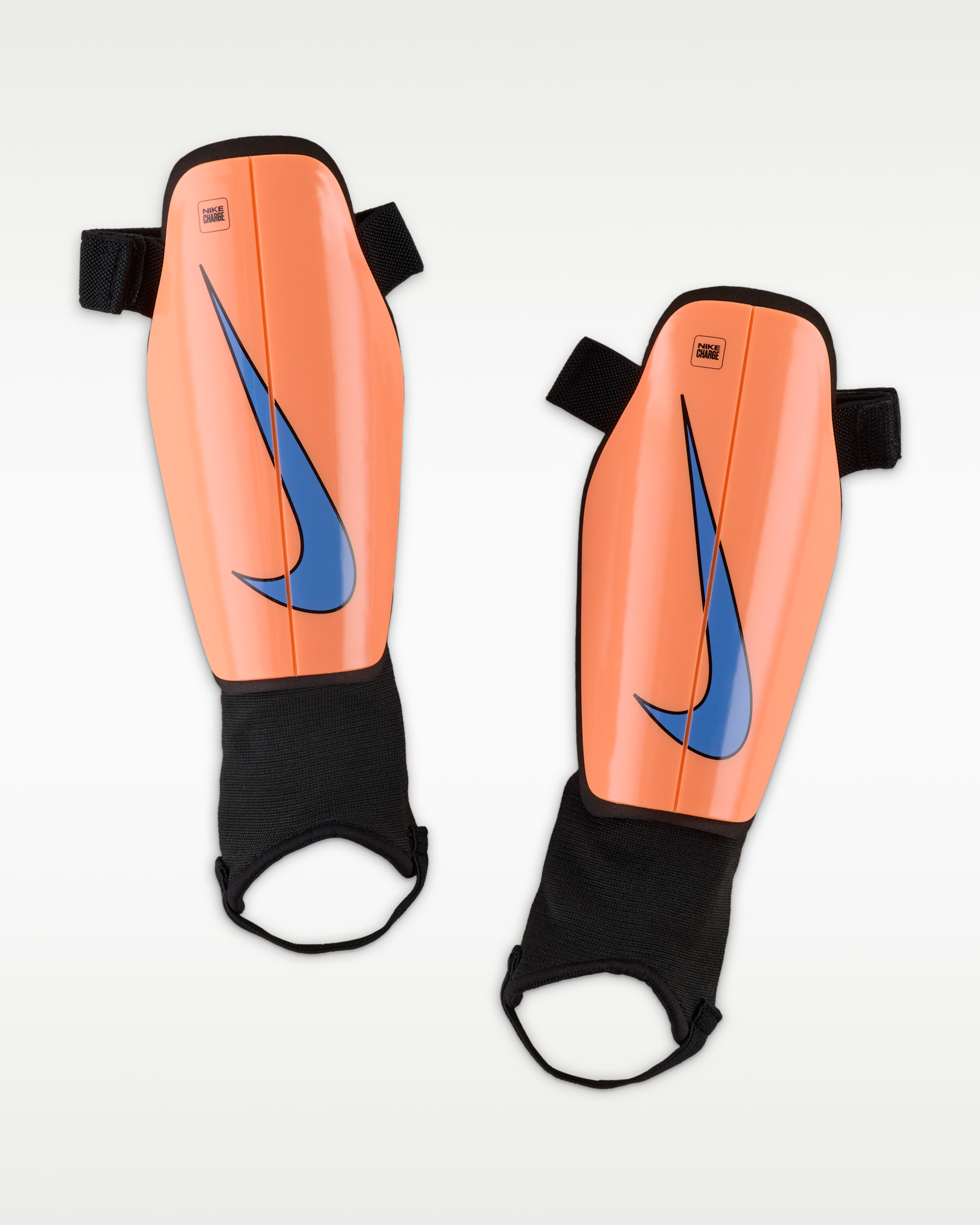 Nike Charge Kids' Football Shinguards - Orange Pulse/Black/Royal Pulse