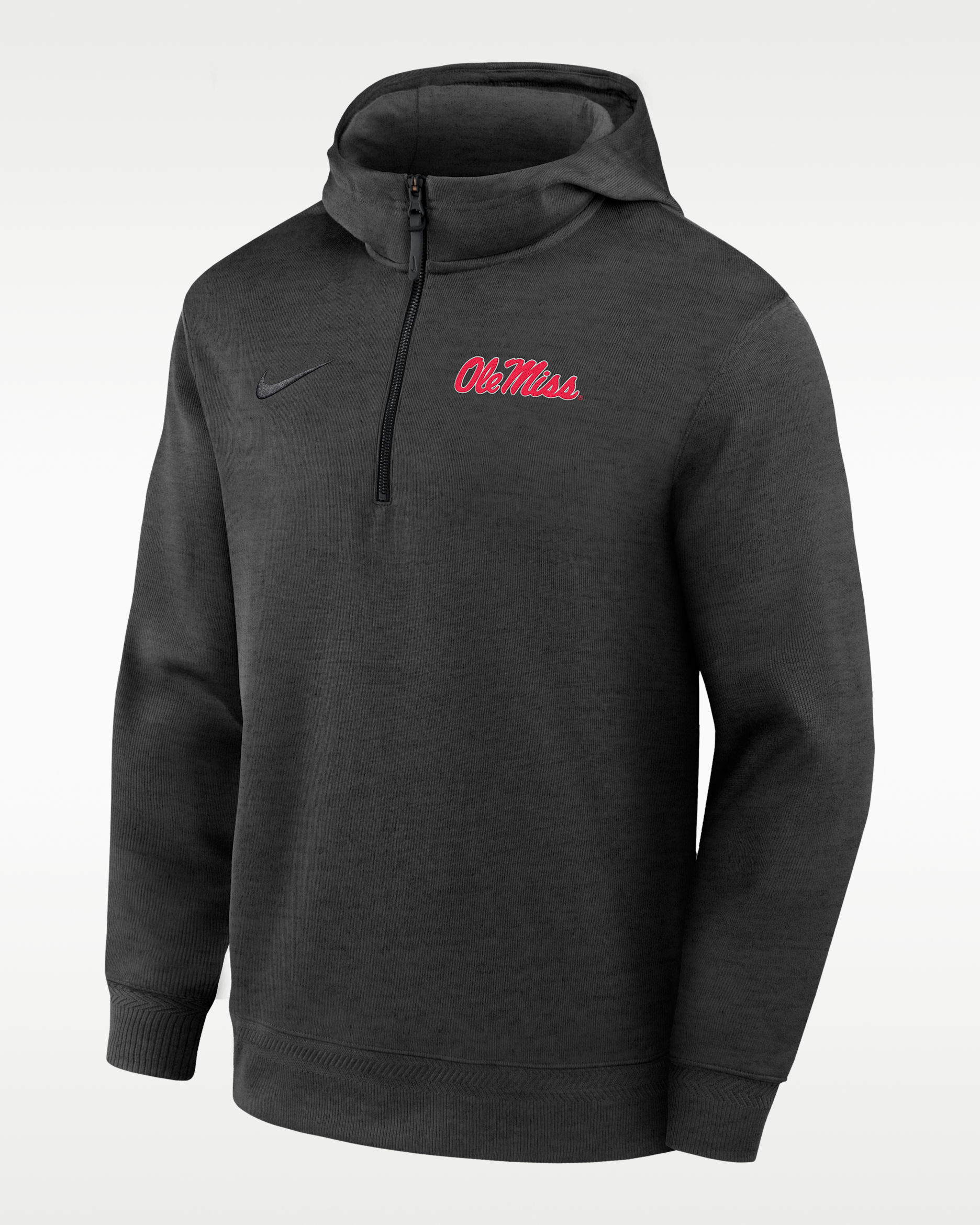 Sudadera con gorro Dri-FIT para hombre Nike College (University of Mississippi) - Negro