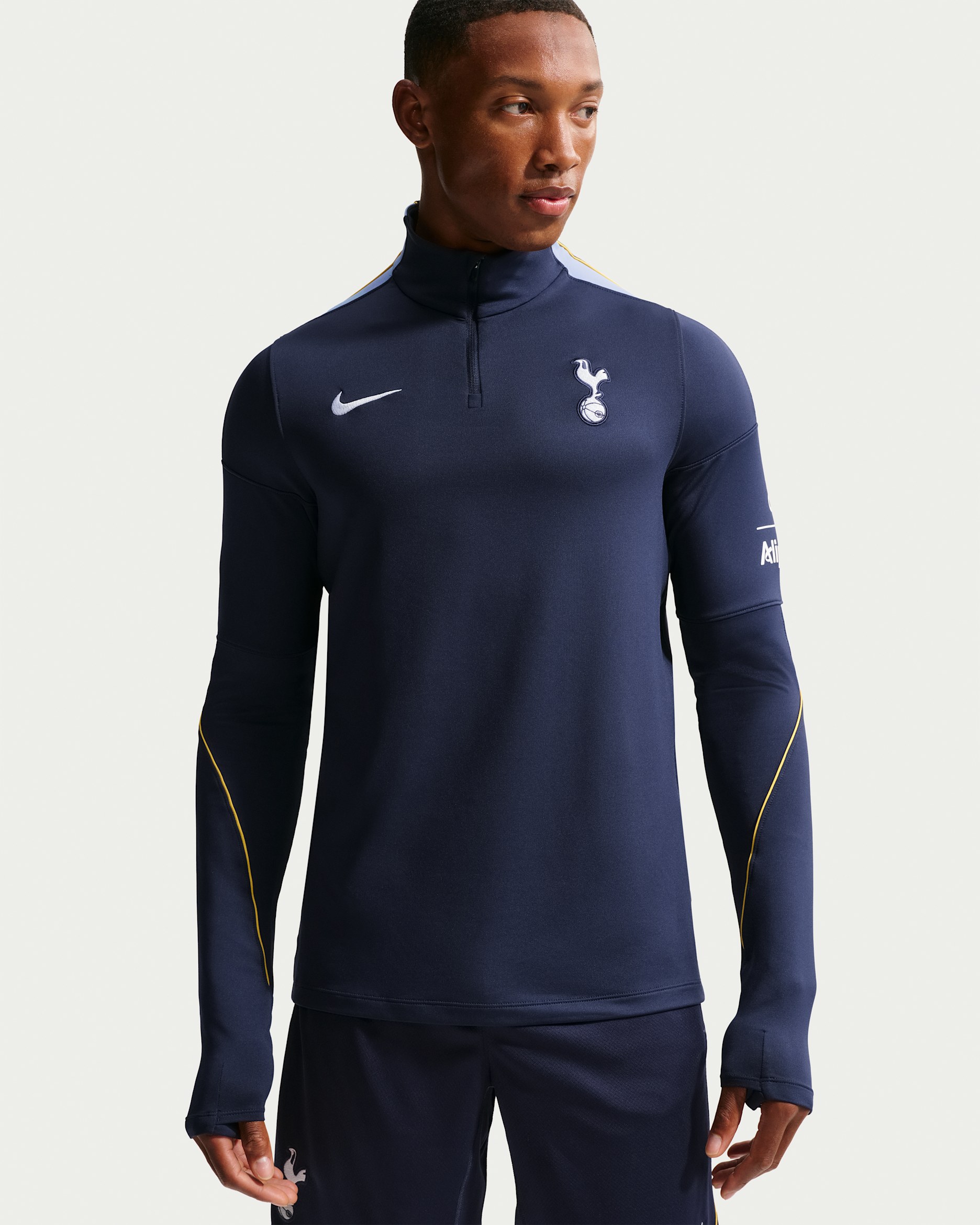 Tottenham Hotspur Strike Men's Nike Dri-FIT Football Knit Drill Top - Obsidian/Light Blue/White