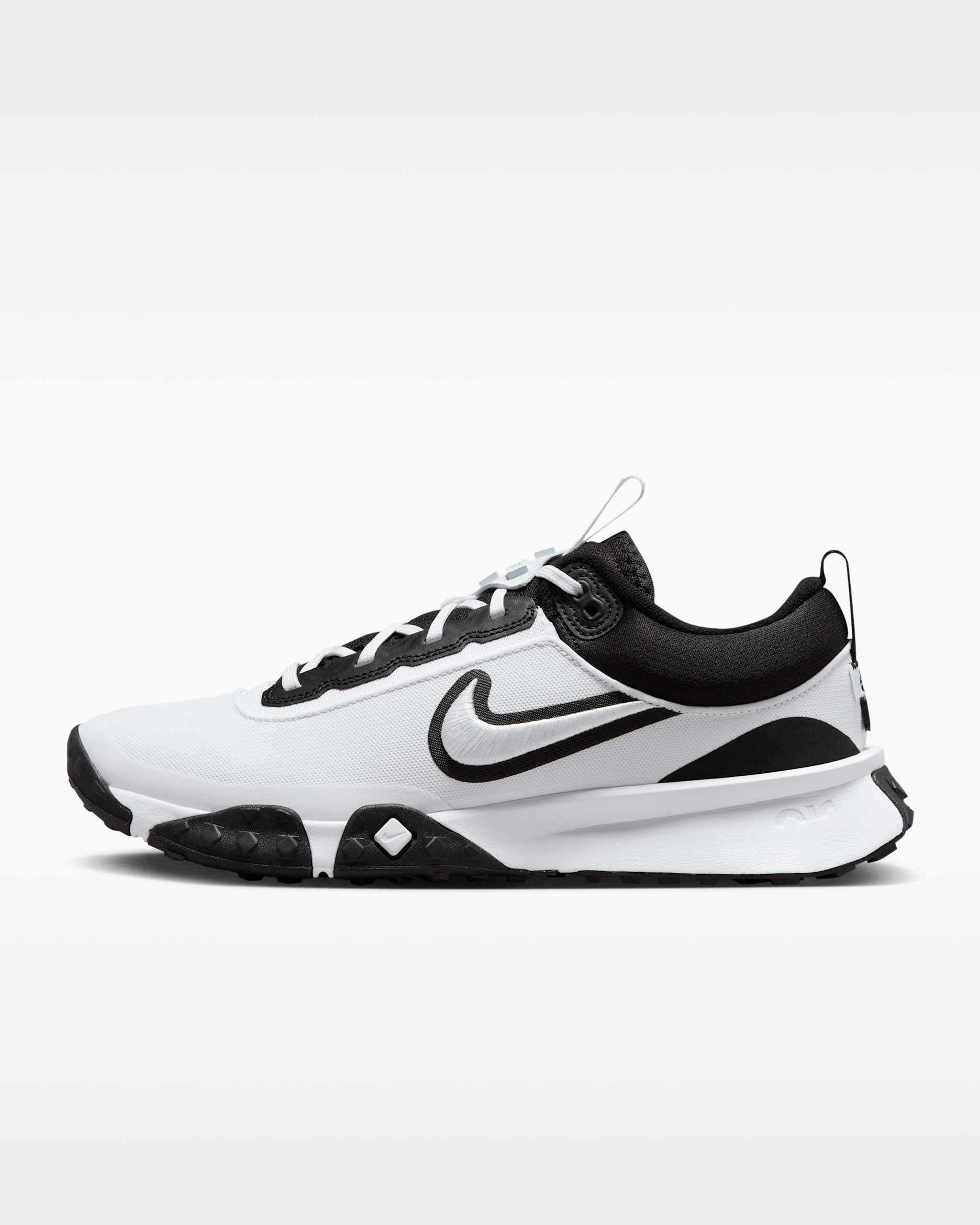 Nike Air Diamond Varsity Turf Tenis de béisbol para hombre - Blanco/Negro