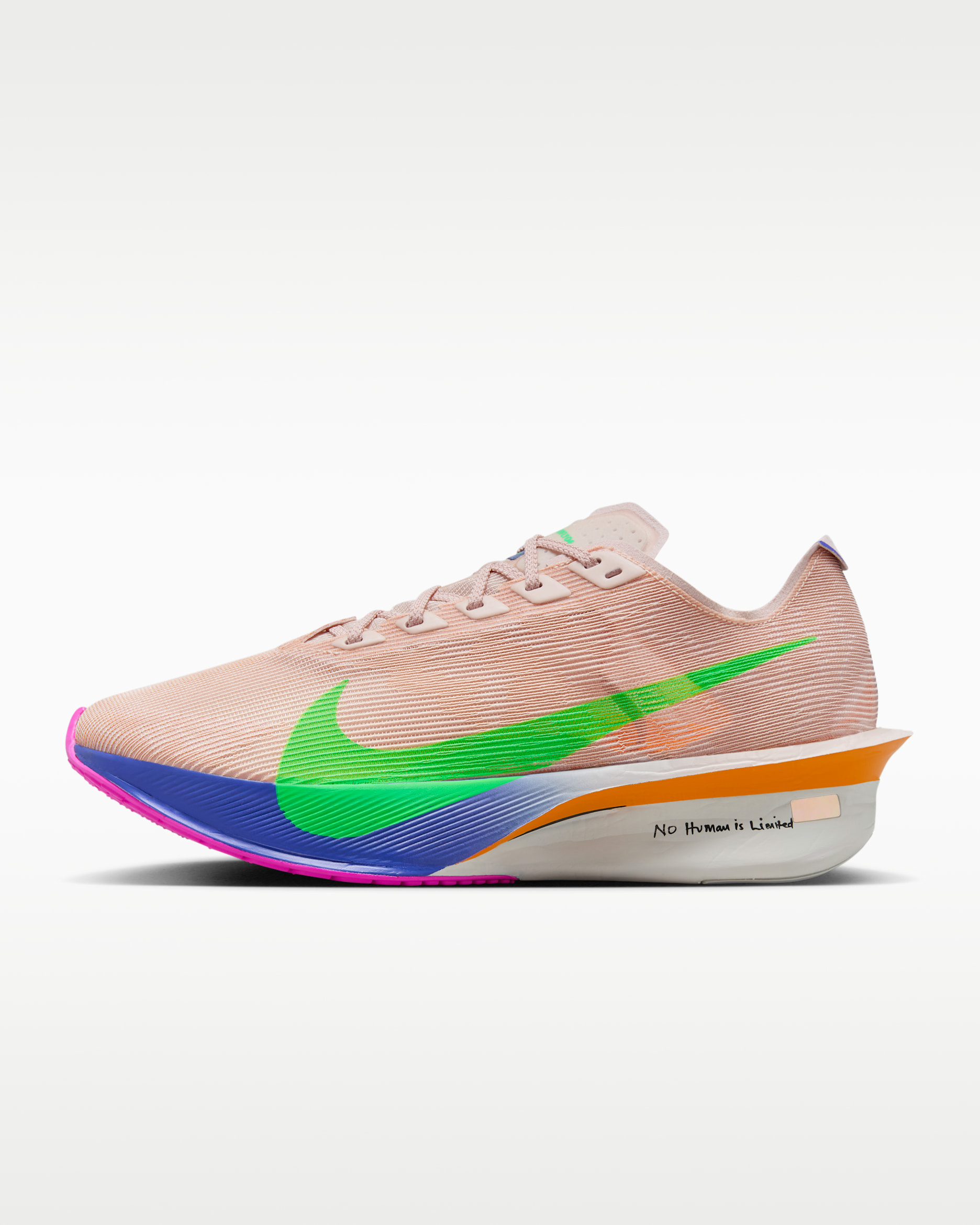 Nike Vaporfly 4 "Eliud Kipchoge" Women's Road Racing Shoes - Silt Red/Fire Pink/Bright Ceramic/Green Shock