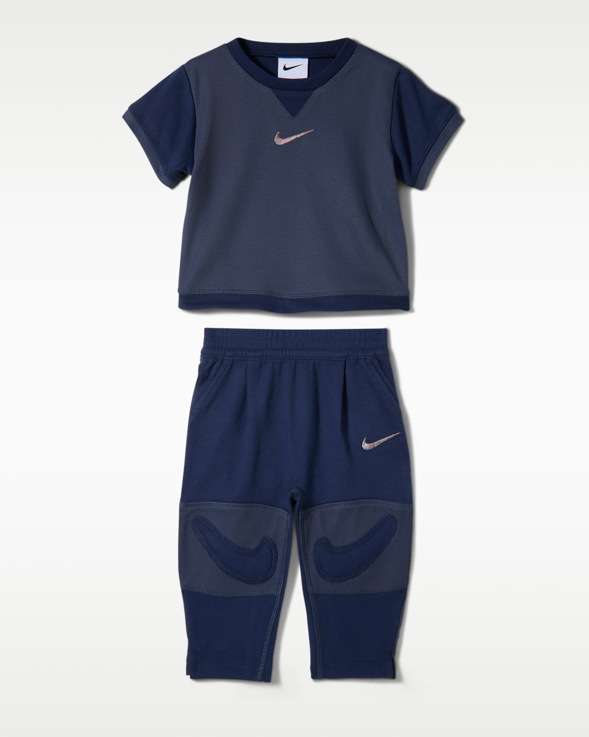 Nike ready, set! Baby T-Shirt and Joggers Set - Midnight Navy