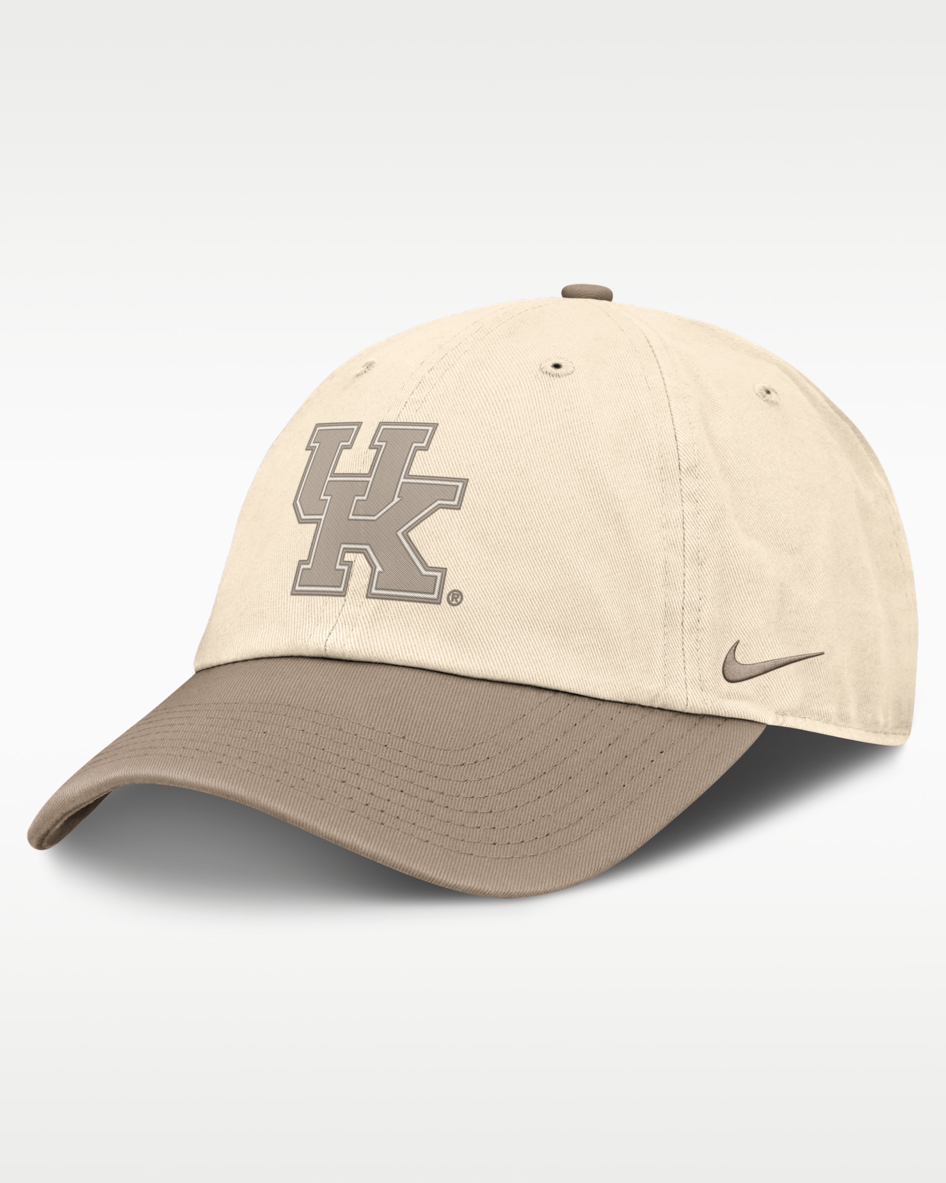 Kentucky Natural Club Men's Nike College Adjustable Hat - Natural/Khaki