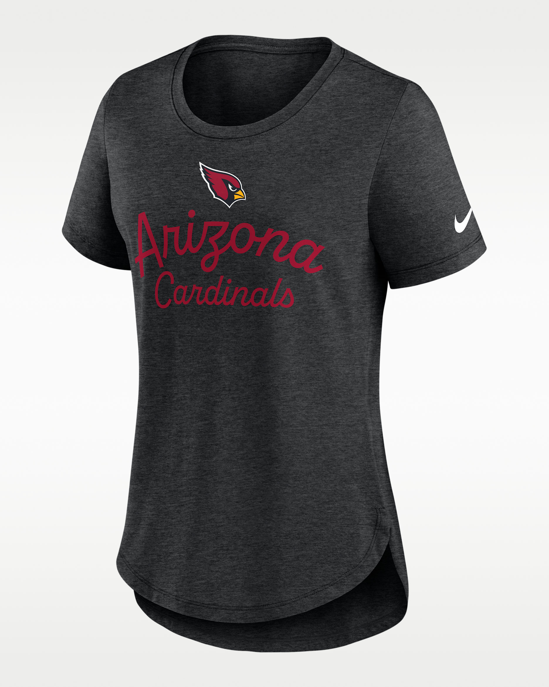 Playera Nike de la NFL para mujer Arizona Cardinals Script - Negro