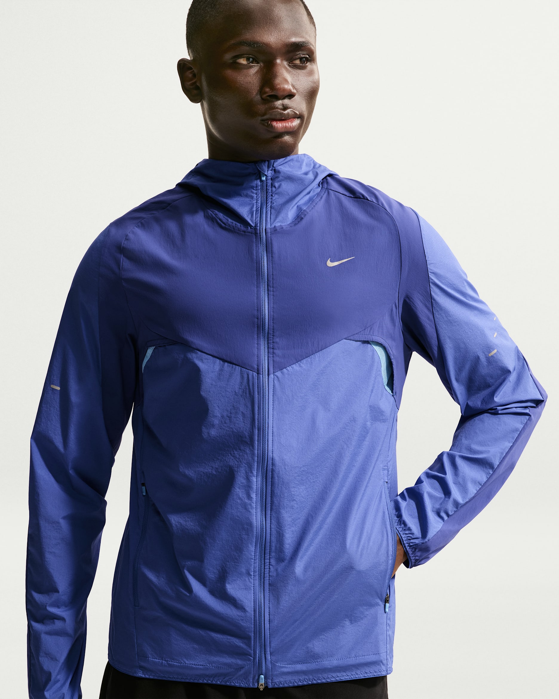 Nike Stride Men's Repel Running Jacket - Deep Royal Blue/Lapis/Royal Pulse
