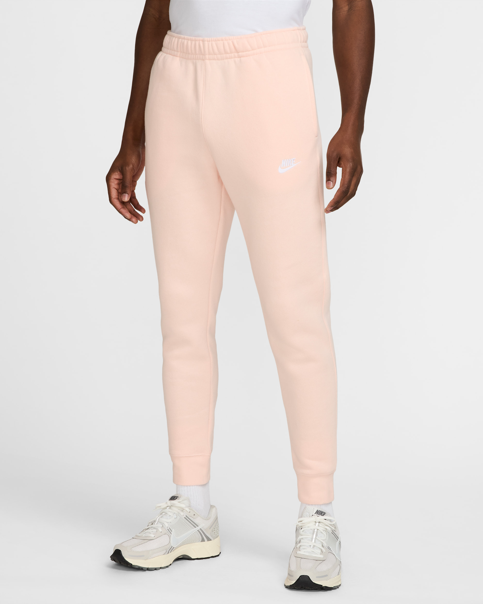 Nike Sportswear Club Fleece Joggers - Washed Coral/Washed Coral/White
