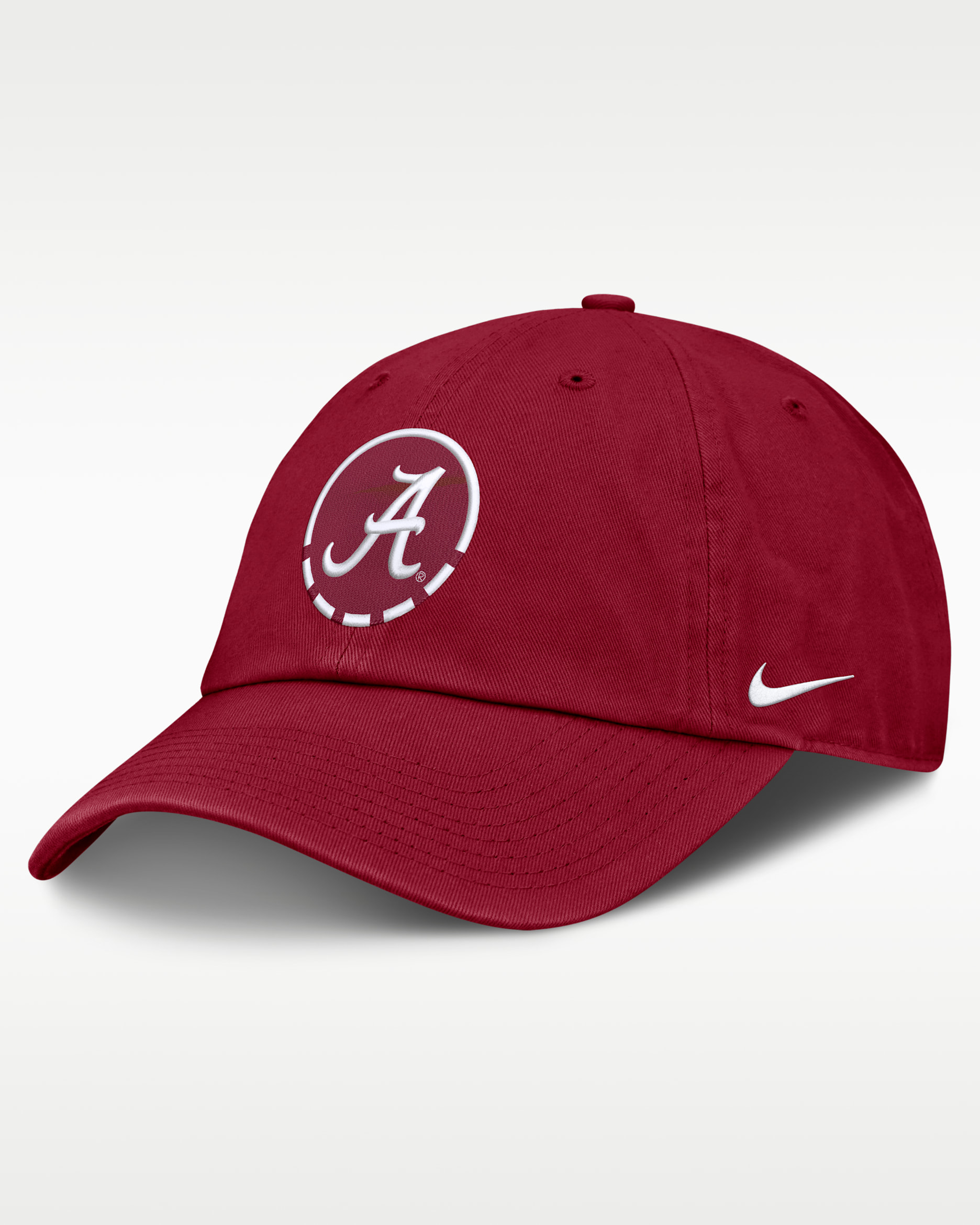 Alabama Natural Club Men's Nike College Adjustable Hat - Team Crimson